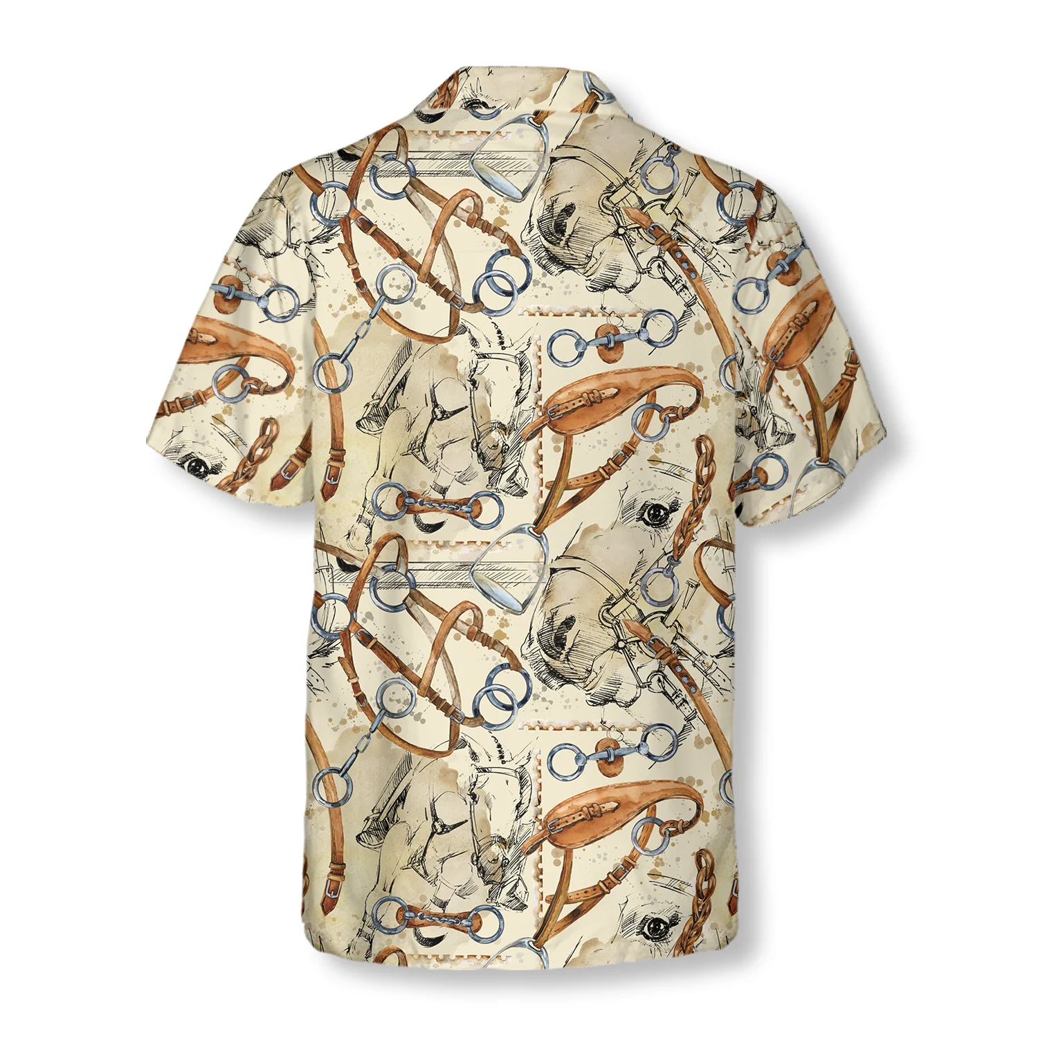 Horse Watercolor Shirt Hawaiian Shirt Aloha Shirt For Men and Women