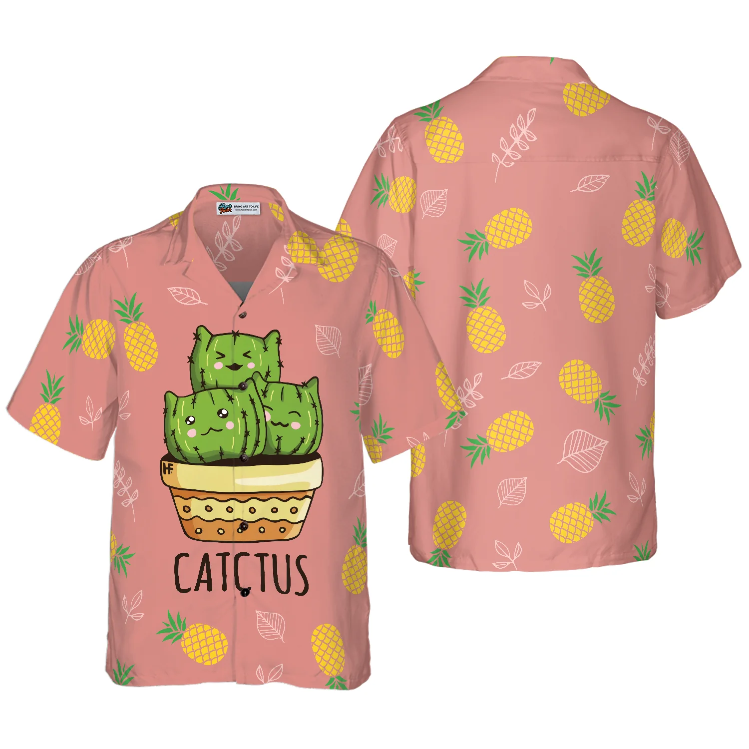 Cactus  Pineapple Hawaiian Shirt Aloha Shirt For Men and Women