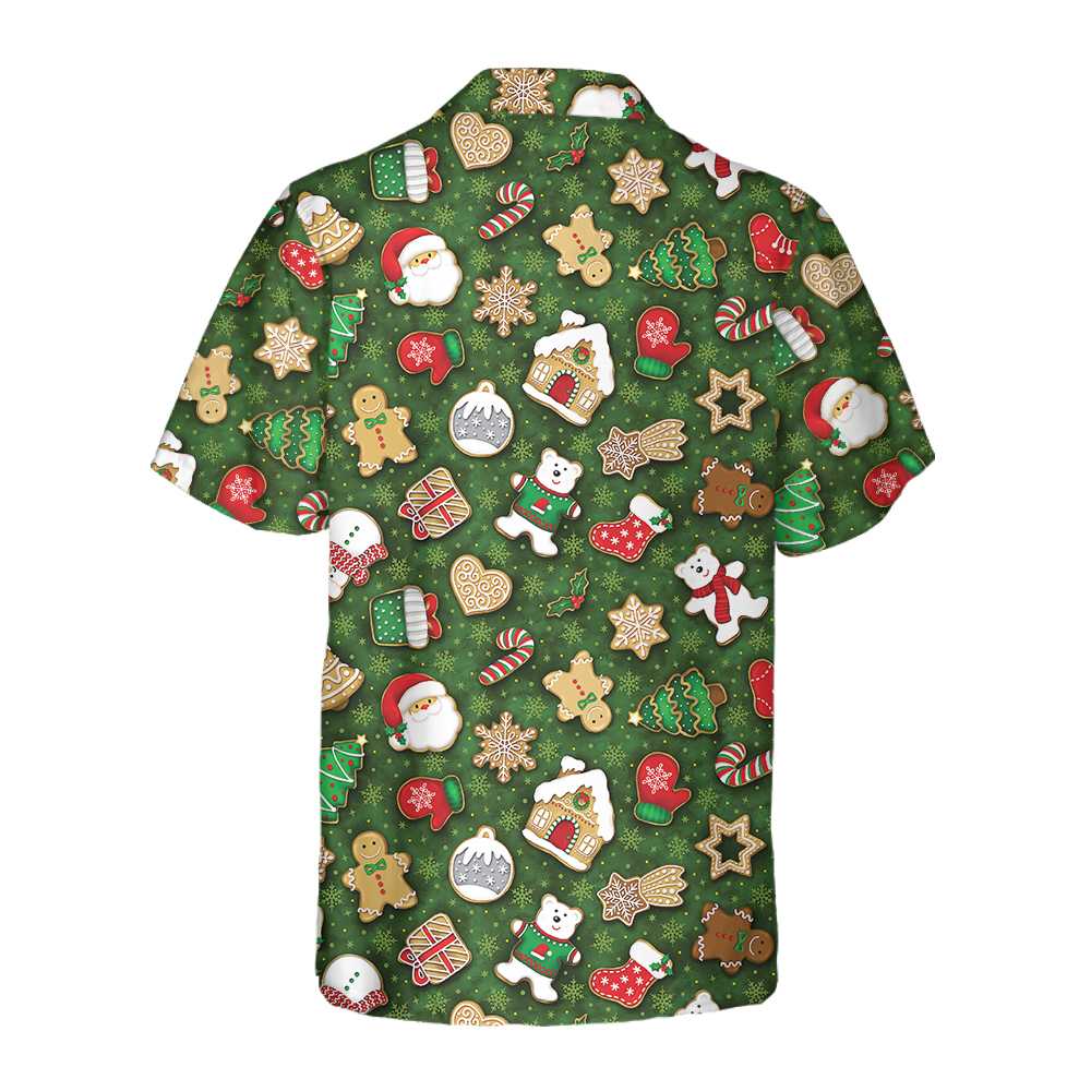 Christmas All Over Cookies Hawaiian Shirt Funny Christmas Shirt Best Christmas Gift Aloha Shirt For Men and Women