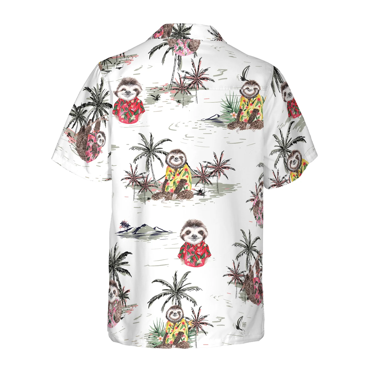 Tropical Sloth Shirt Hawaiian Shirt Aloha Shirt For Men and Women