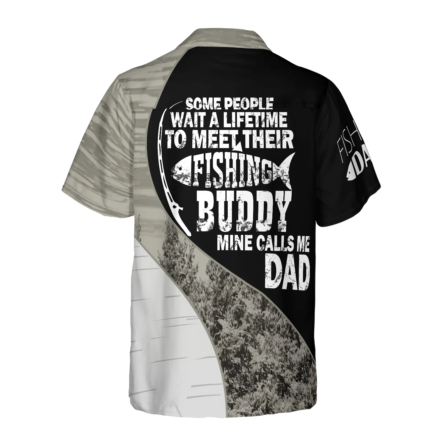 Dad My Fishing Buddy Hawaiian Shirt Aloha Shirt For Men and Women