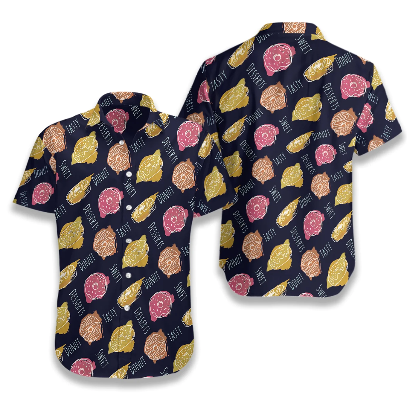 Donut Tasty Sweet Hawaiian Shirt Aloha Shirt For Men and Women