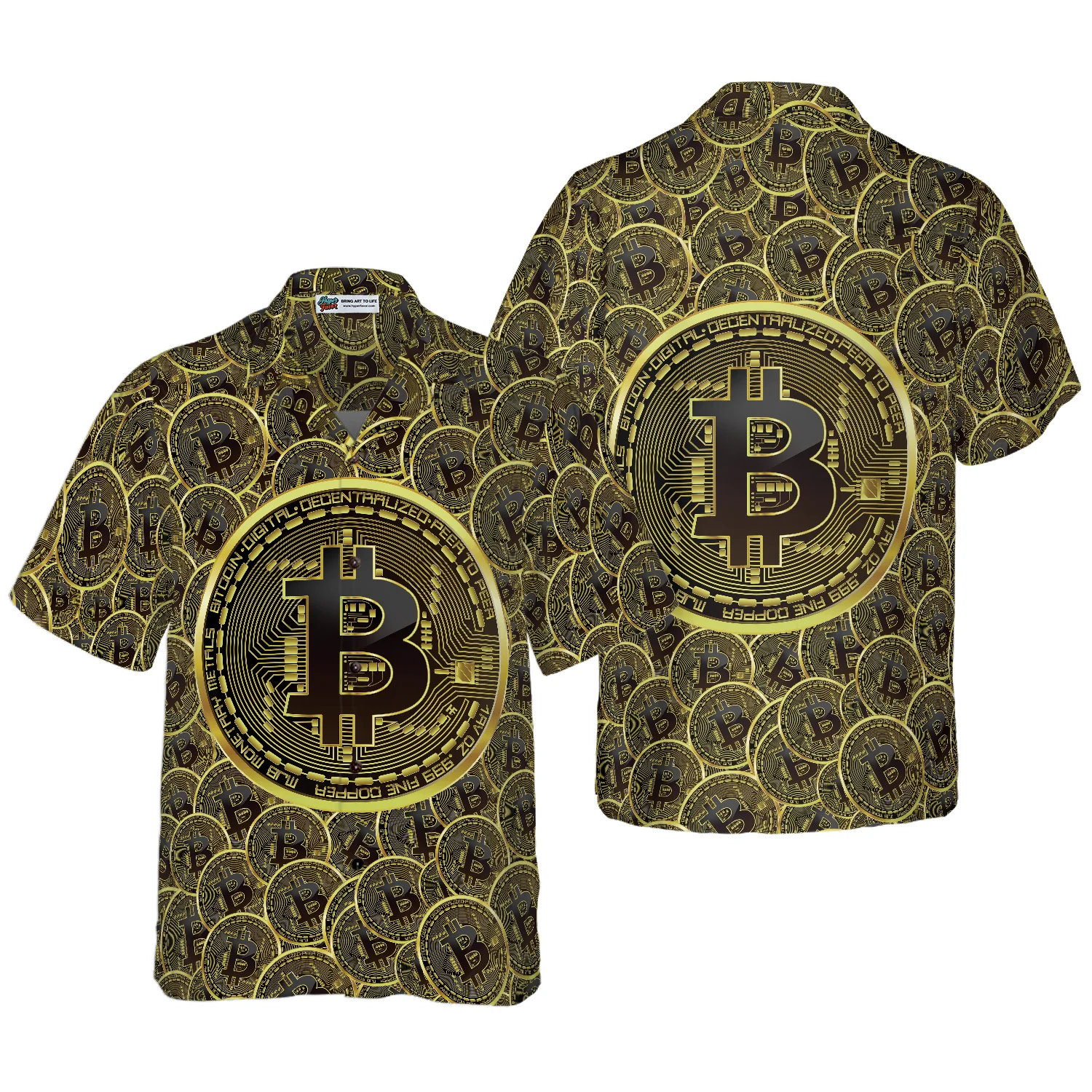 Bitcoins Hawaiian Shirt Aloha Shirt For Men and Women