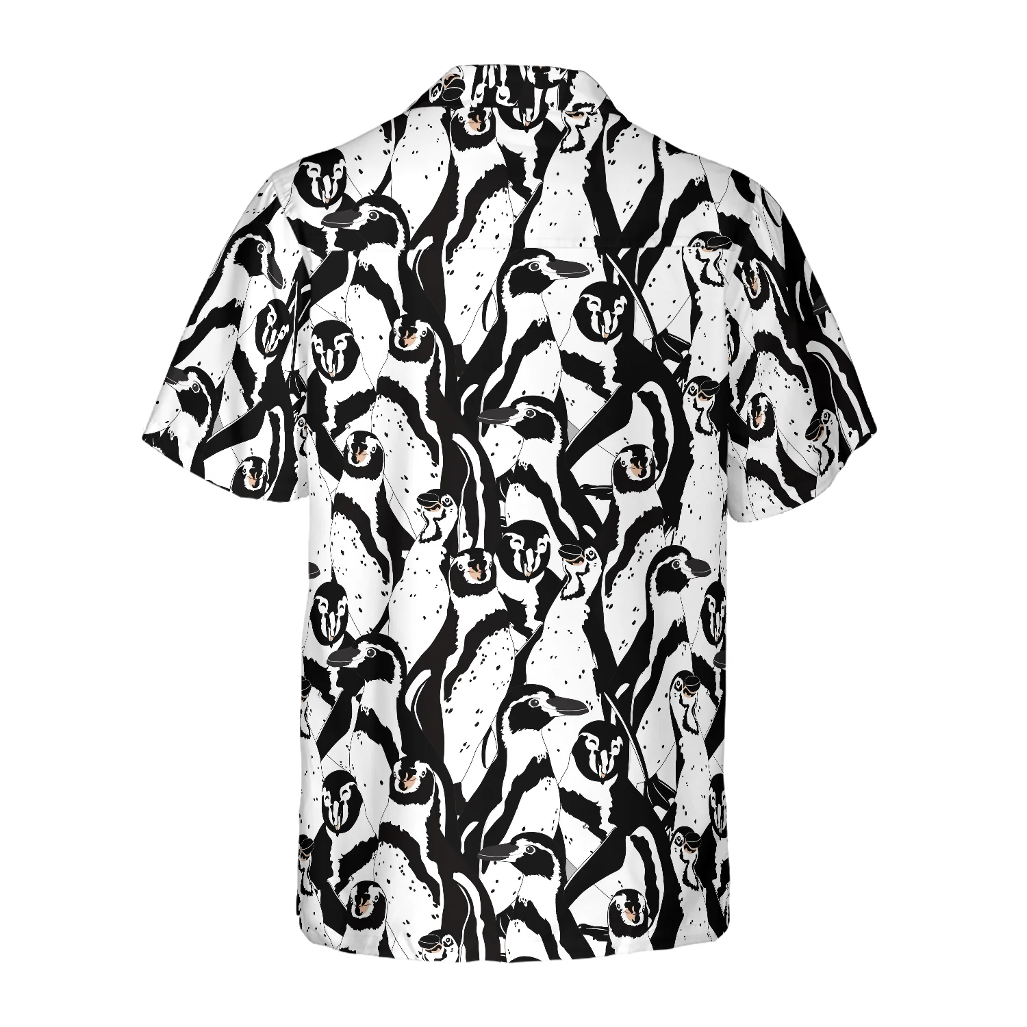 Black And White Penguin Shirt Hawaiian Shirt Aloha Shirt For Men and Women