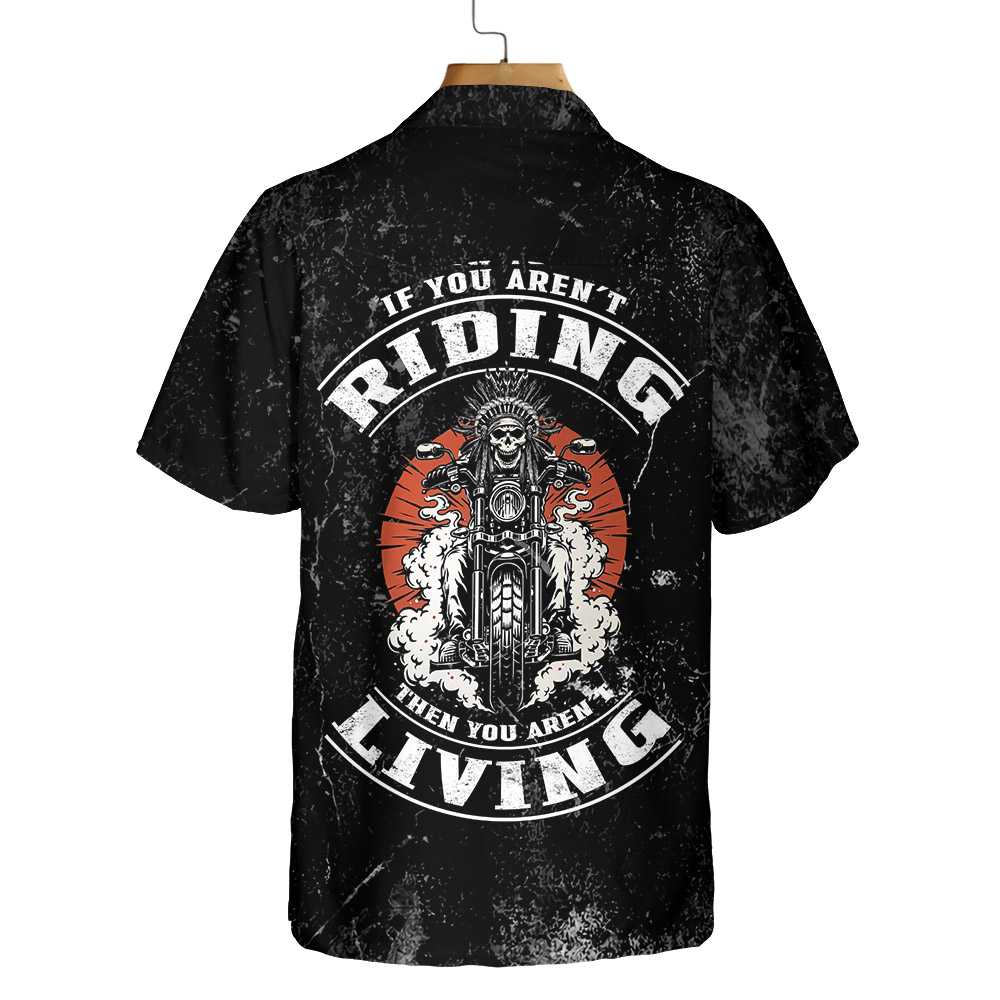 American Motorcycle Indian For Old Biker Custom Hawaiian Shirt Personalized Riding Skull Native American Shirt Aloha Shirt For Men and Women