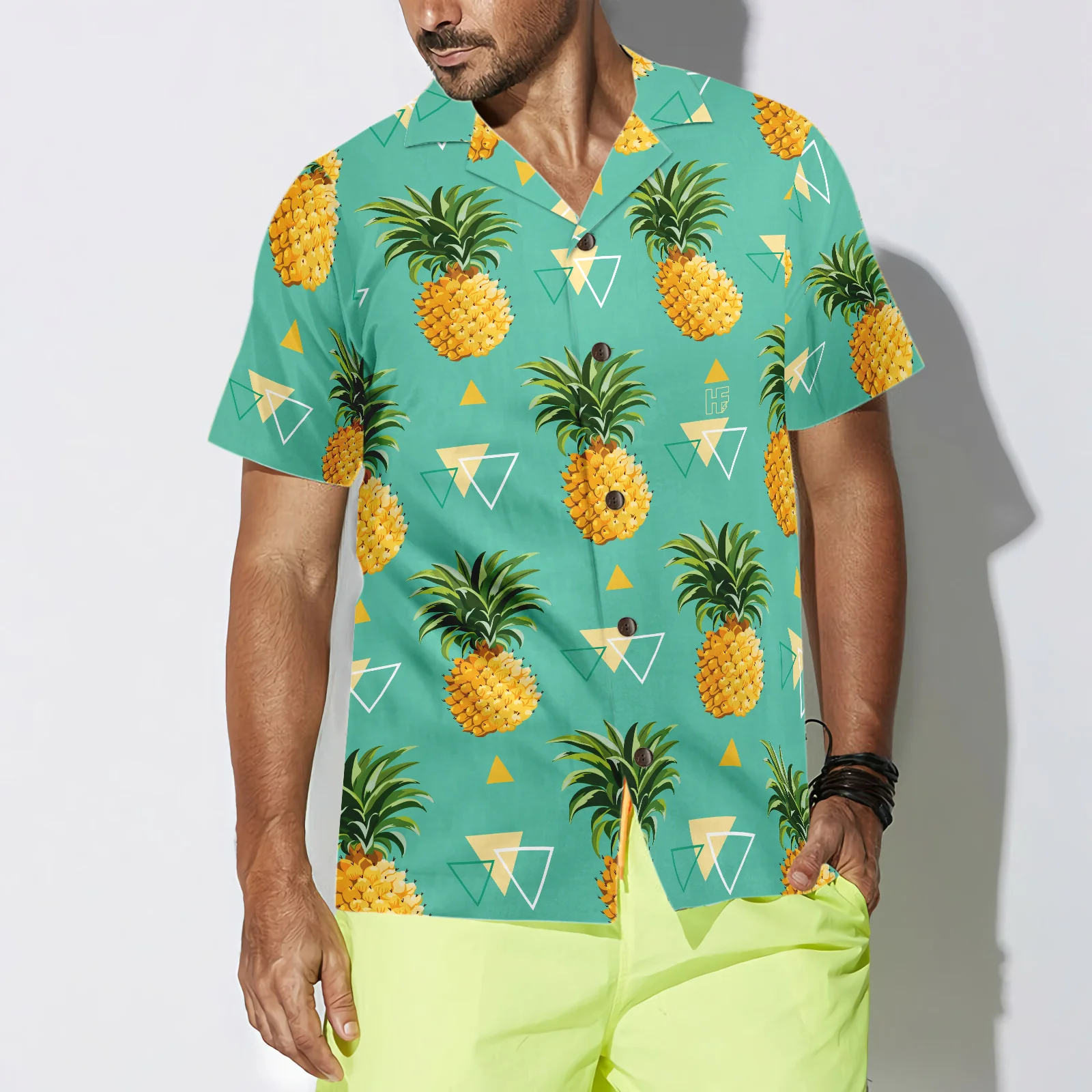 Pineapple Pattern V7 Hawaiian Shirt Aloha Shirt For Men and Women