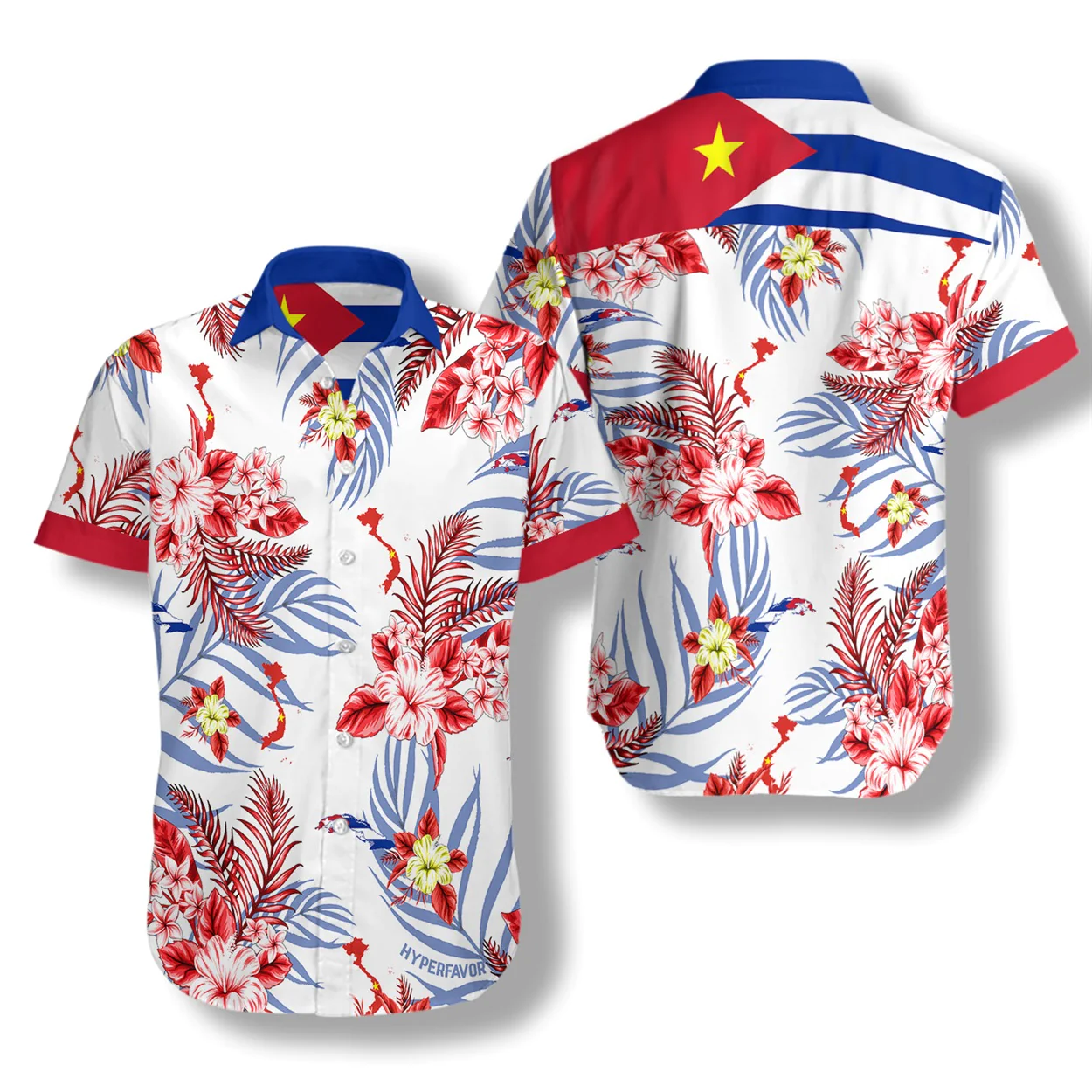 Por Cuba Vietnam tambin est dispuesta a dar hasta su propia sangre Hawaiian Shirt Aloha Shirt For Men and Women