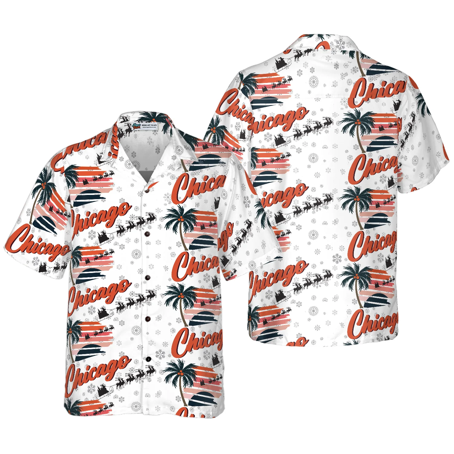 Chicago Winter Hawaiian Shirt Aloha Shirt For Men and Women