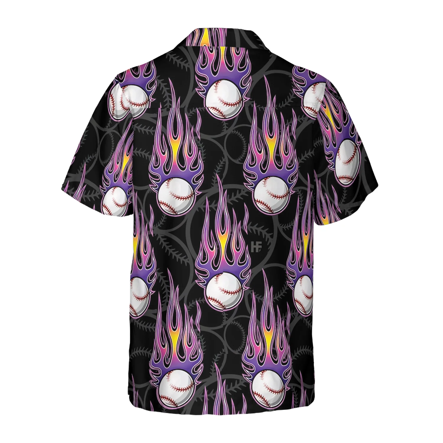 Softball With Hotrod Flame Hawaiian Shirt Aloha Shirt For Men and Women