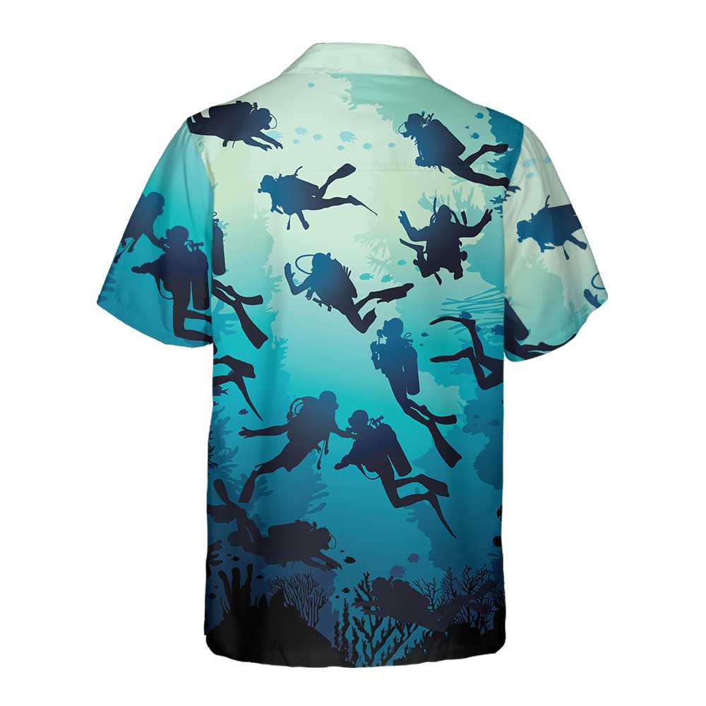 Scuba Diving Beach Hawaiian Shirt Cool Scuba Diving Shirt Unique Gift For Scuba Diver Aloha Shirt For Men and Women