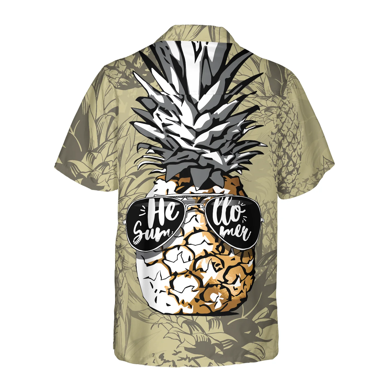 Pineapple Hello Summer Hawaiian Shirt Aloha Shirt For Men and Women