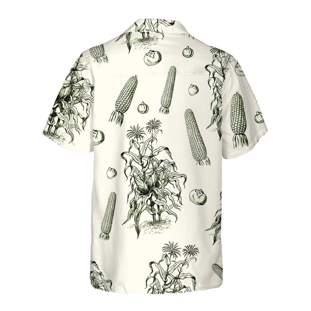 Corn Harvest Corn Hawaiian Shirt Vintage Corn Shirt Short Sleeve Best Corn Gift Aloha Shirt For Men and Women