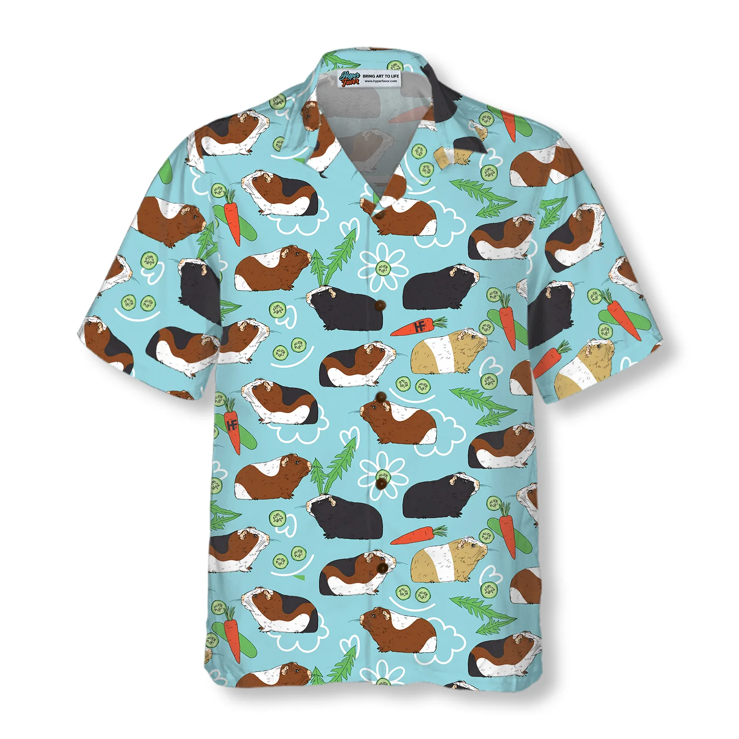 Guinea Pig Seamless Pattern V1 Hawaiian Shirt Aloha Shirt For Men and Women