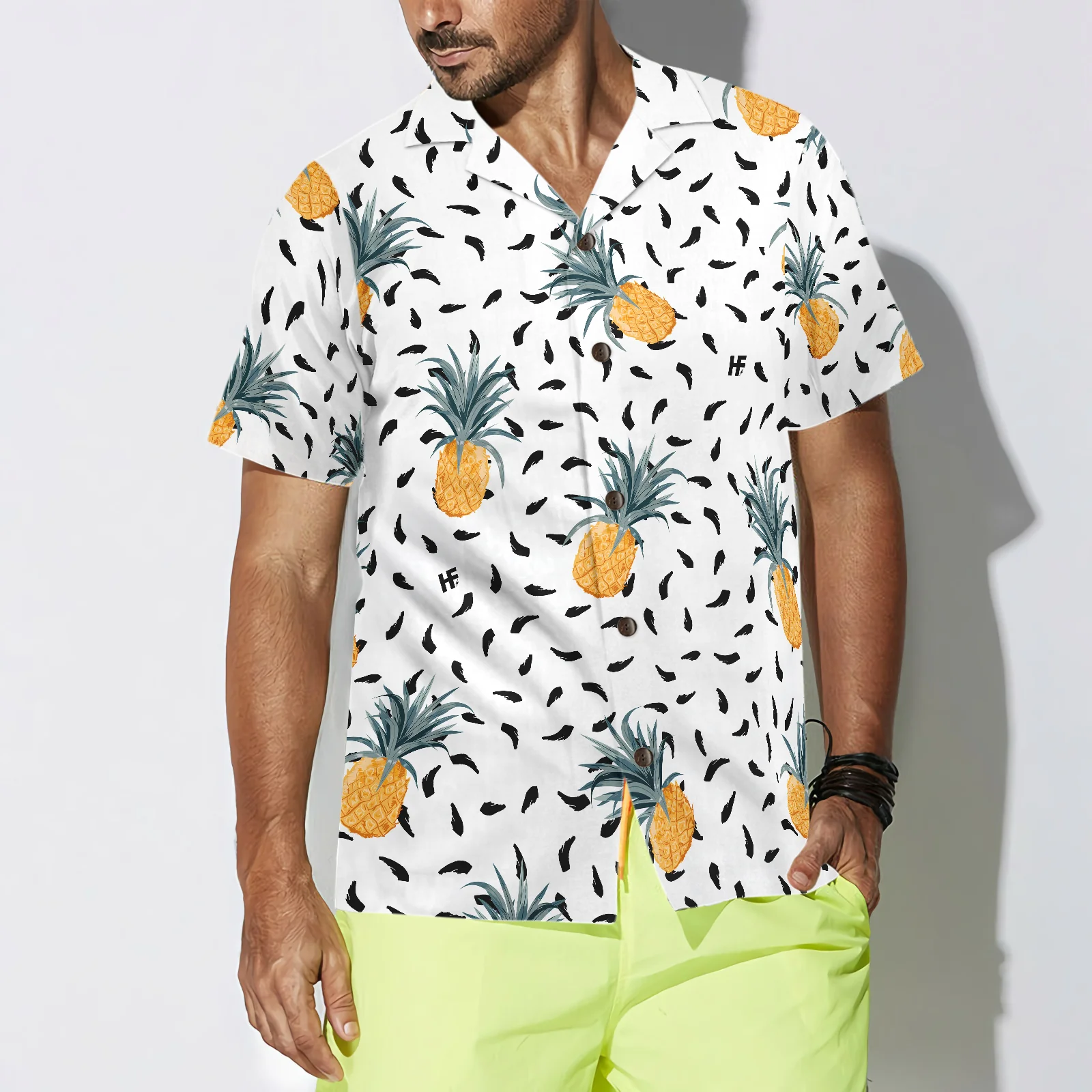 Pineapple Pattern V2 Hawaiian Shirt Aloha Shirt For Men and Women