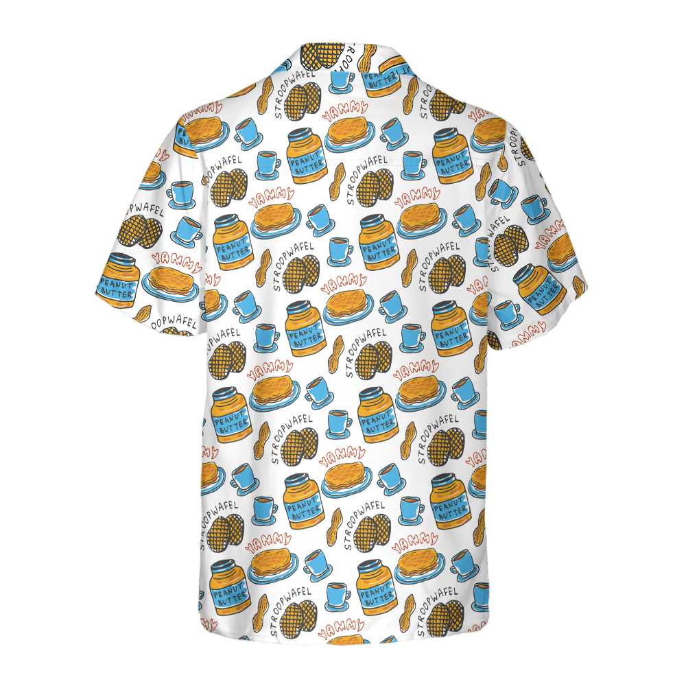 Yammy Peanut Butter Hawaiian Shirt Funny Peanut Butter Shirt Gift For Peanut Butter Lovers Aloha Shirt For Men and Women