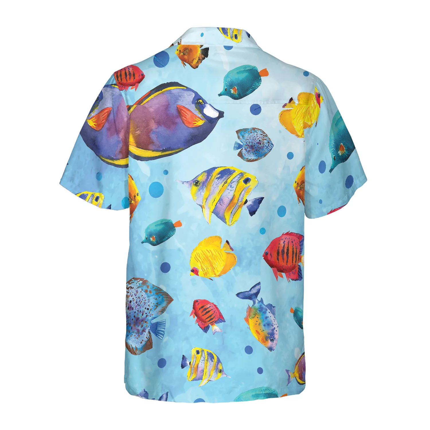 Fish Water Color Pattern v2 Hawaiian Shirt Aloha Shirt For Men and Women