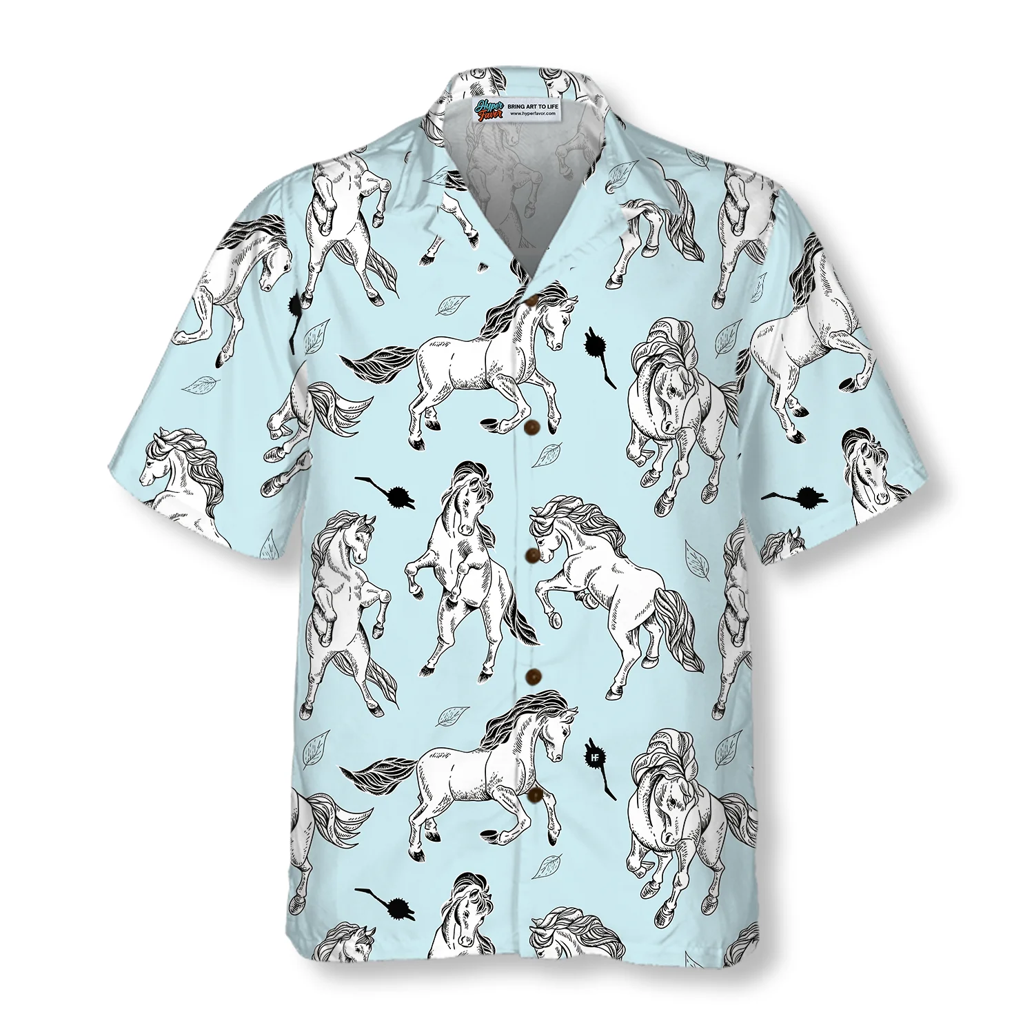 Horse Seamless Pattern Shirt Hawaiian Shirt Aloha Shirt For Men and Women