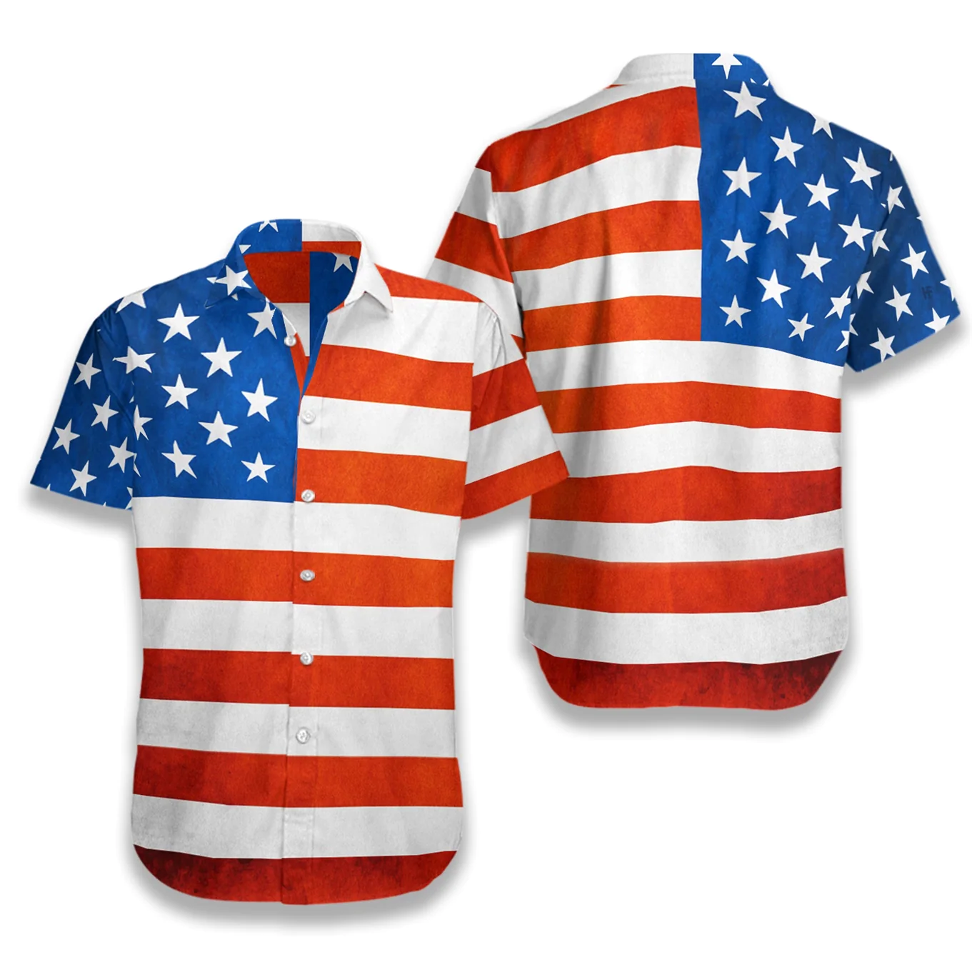 American Flag Hawaiian Shirt Aloha Shirt For Men and Women