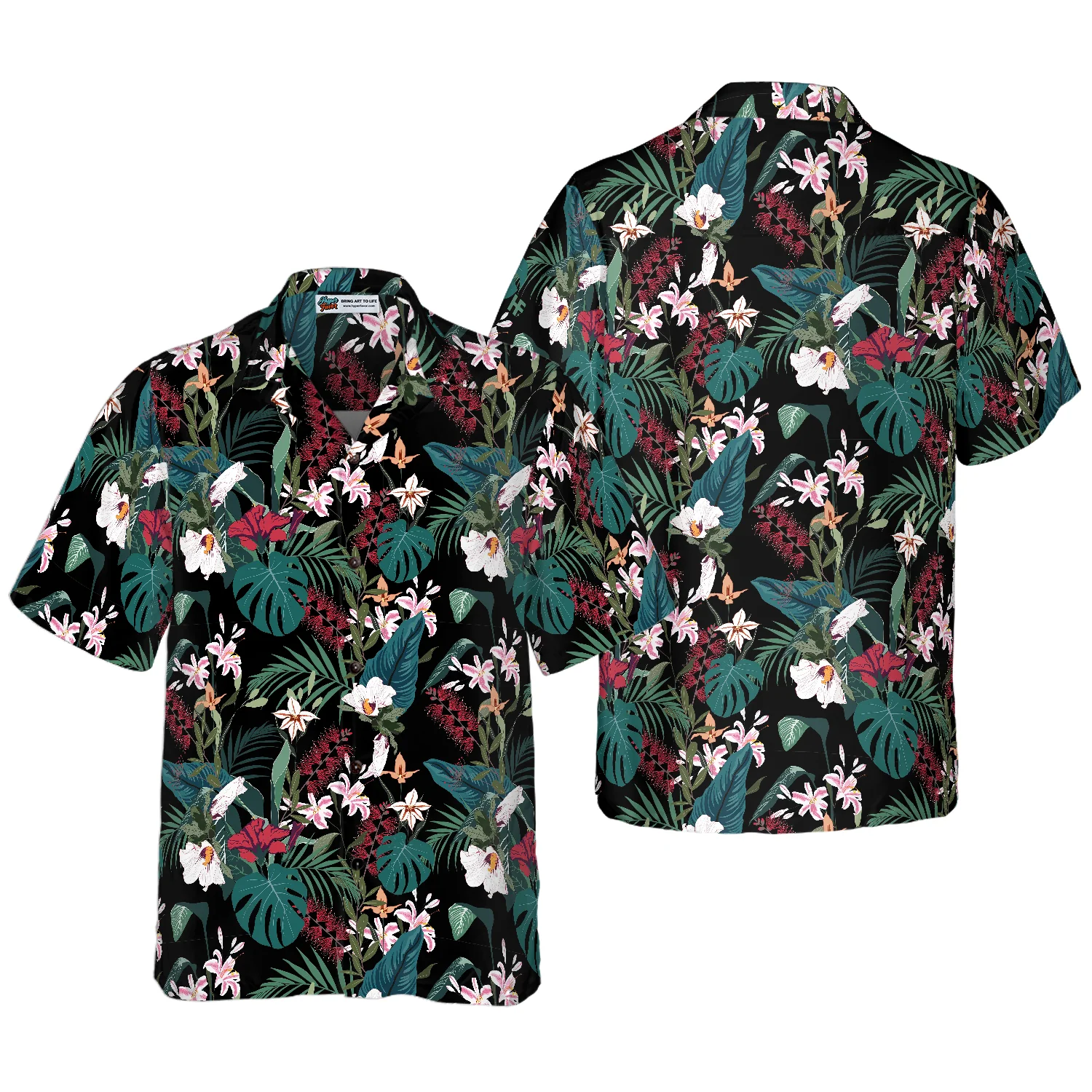 Tropical Seamless Pattern 1 Hawaiian Shirt Aloha Shirt For Men and Women