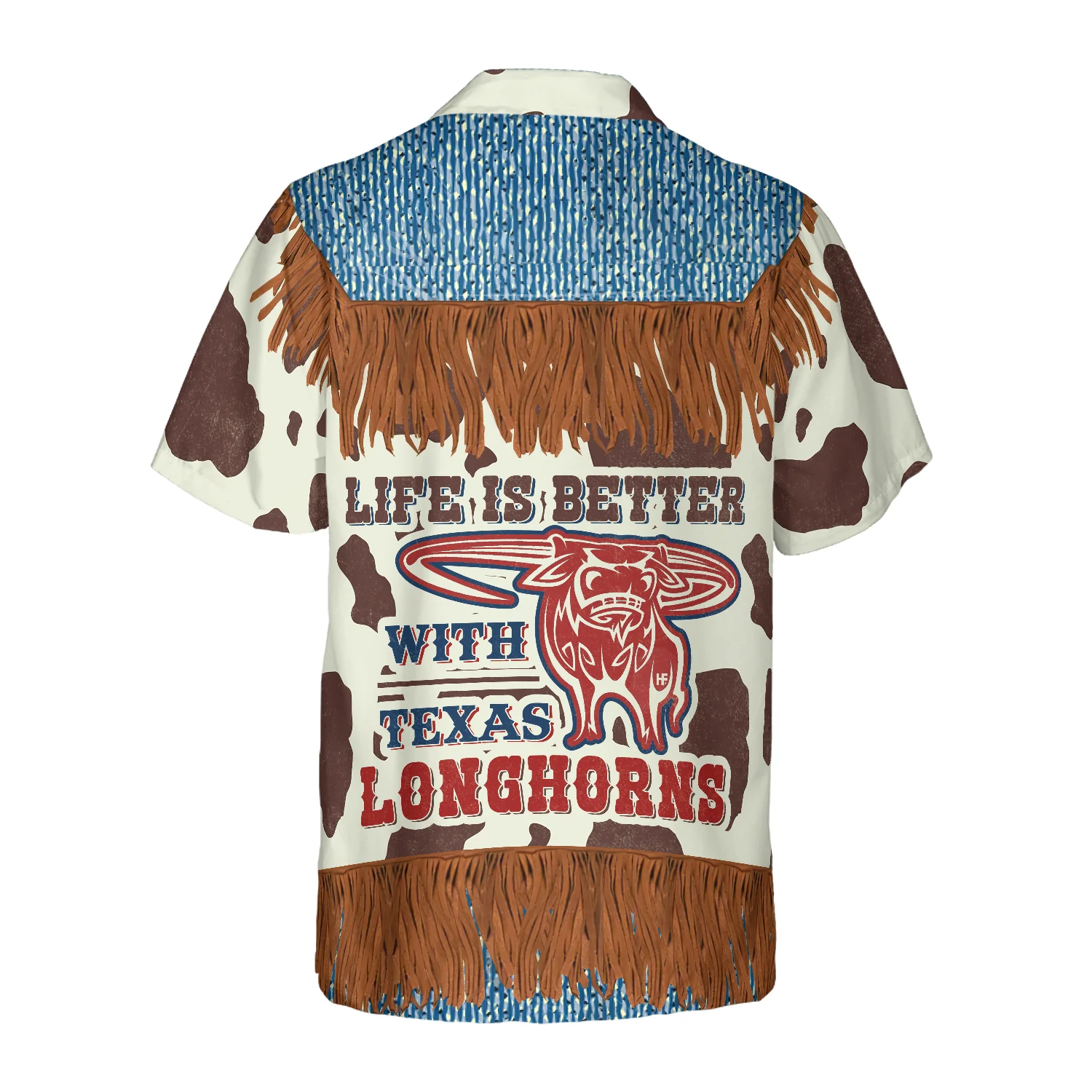 Cowboy Dairy Vintage Western Texas Hawaiian Shirt Life Is Better With Texas Longhorns Shirt Texas Home Shirt Aloha Shirt For Men and Women