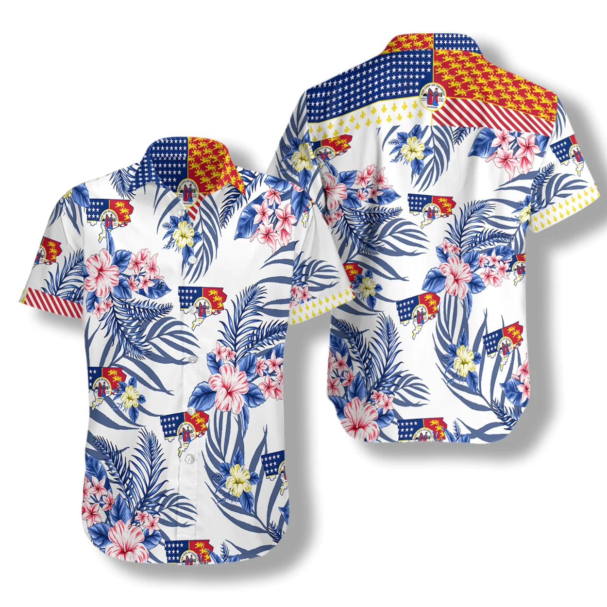 Detroit Proud Hawaiian Shirt Aloha Shirt For Men and Women