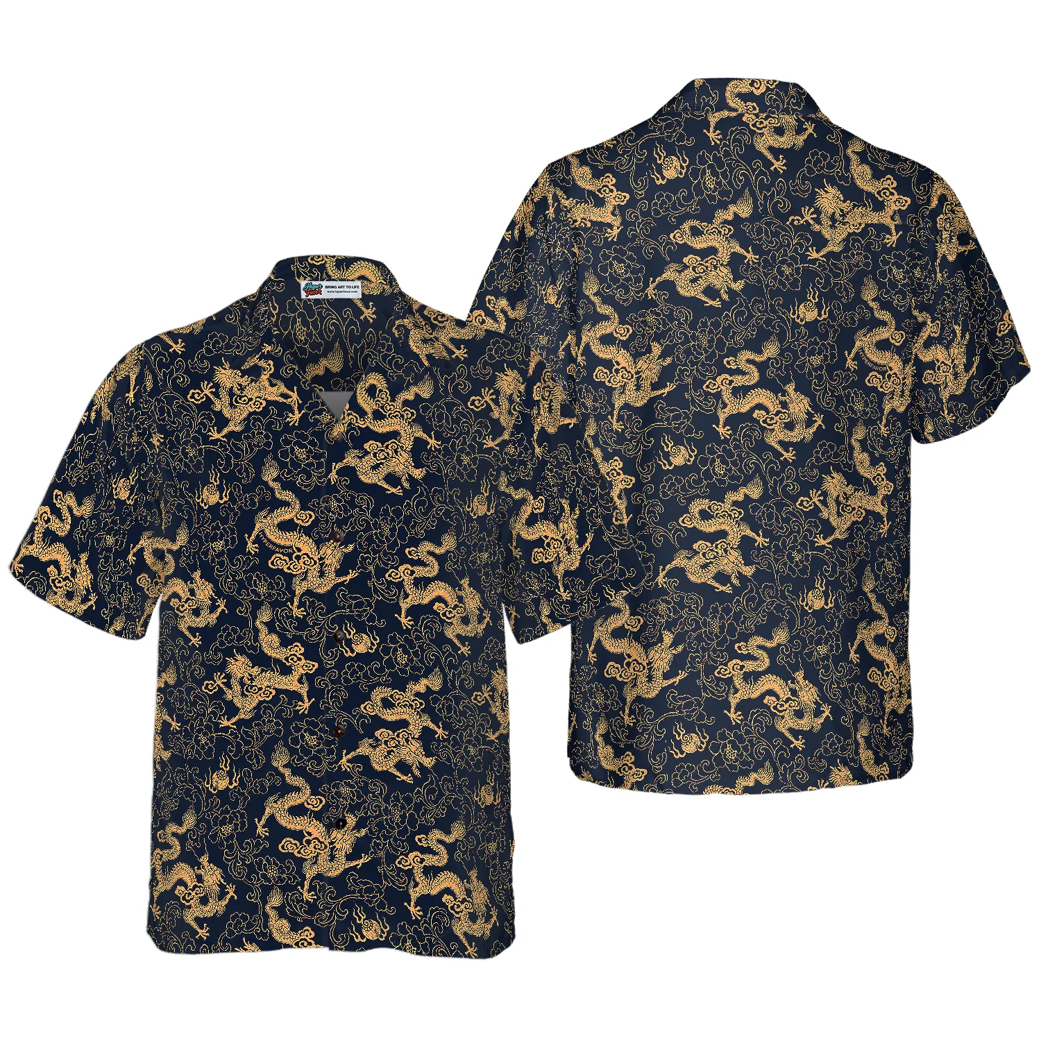 Traditional Chinese Dragon Hawaiian Shirt Aloha Shirt For Men and Women