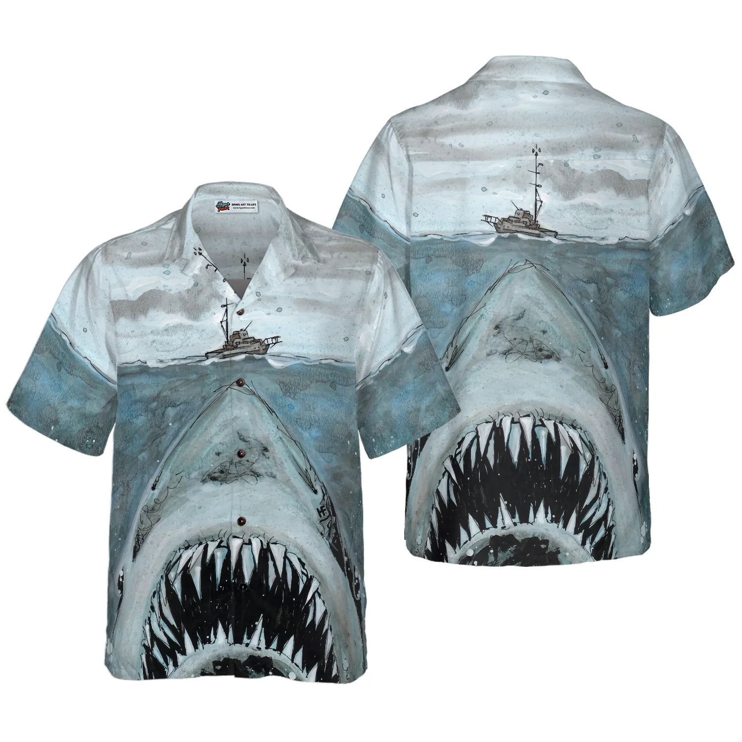 Shark Mouth 02 Hawaiian Shirt Aloha Shirt For Men and Women