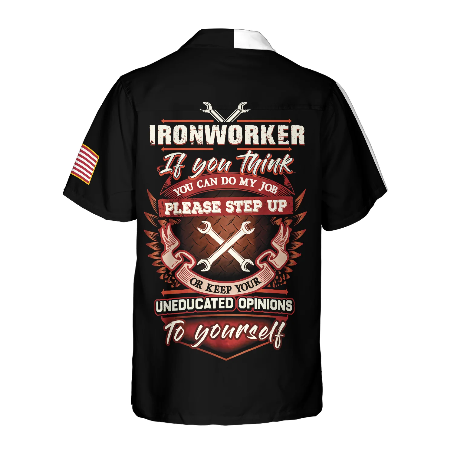 Ironworker Proud Skull Hawaiian Shirt Aloha Shirt For Men and Women