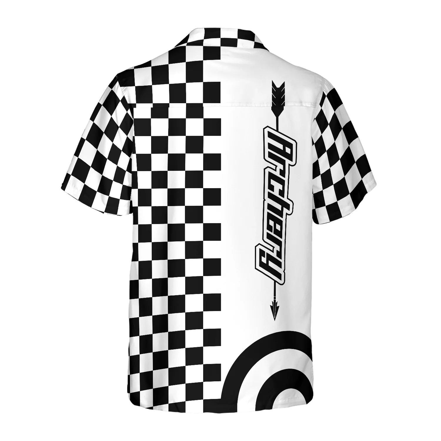 Checkerboard Style Archery Hawaiian Shirt Aloha Shirt For Men and Women