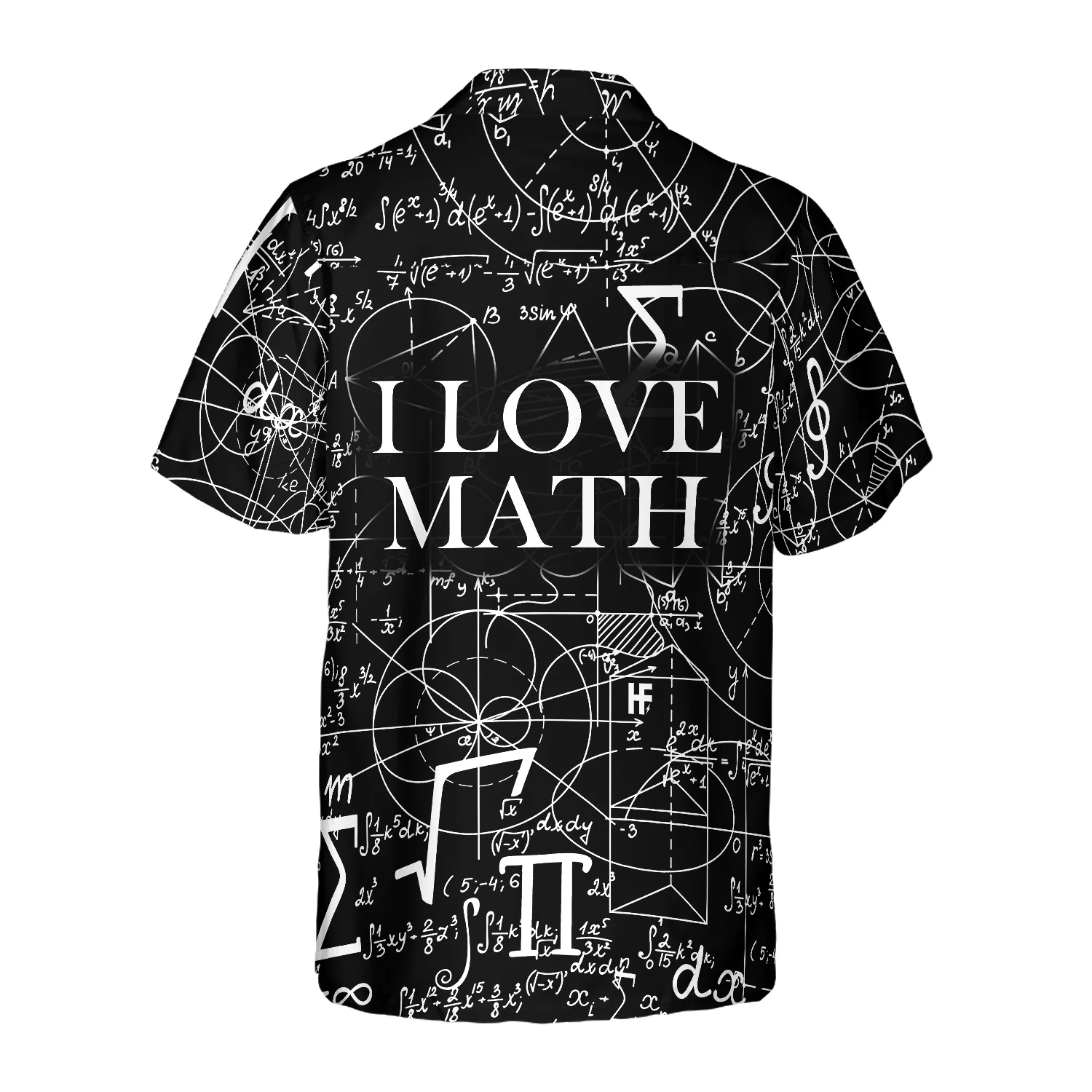 Math Seamless Pattern Pumpkin Pi Hawaiian Shirt Aloha Shirt For Men and Women