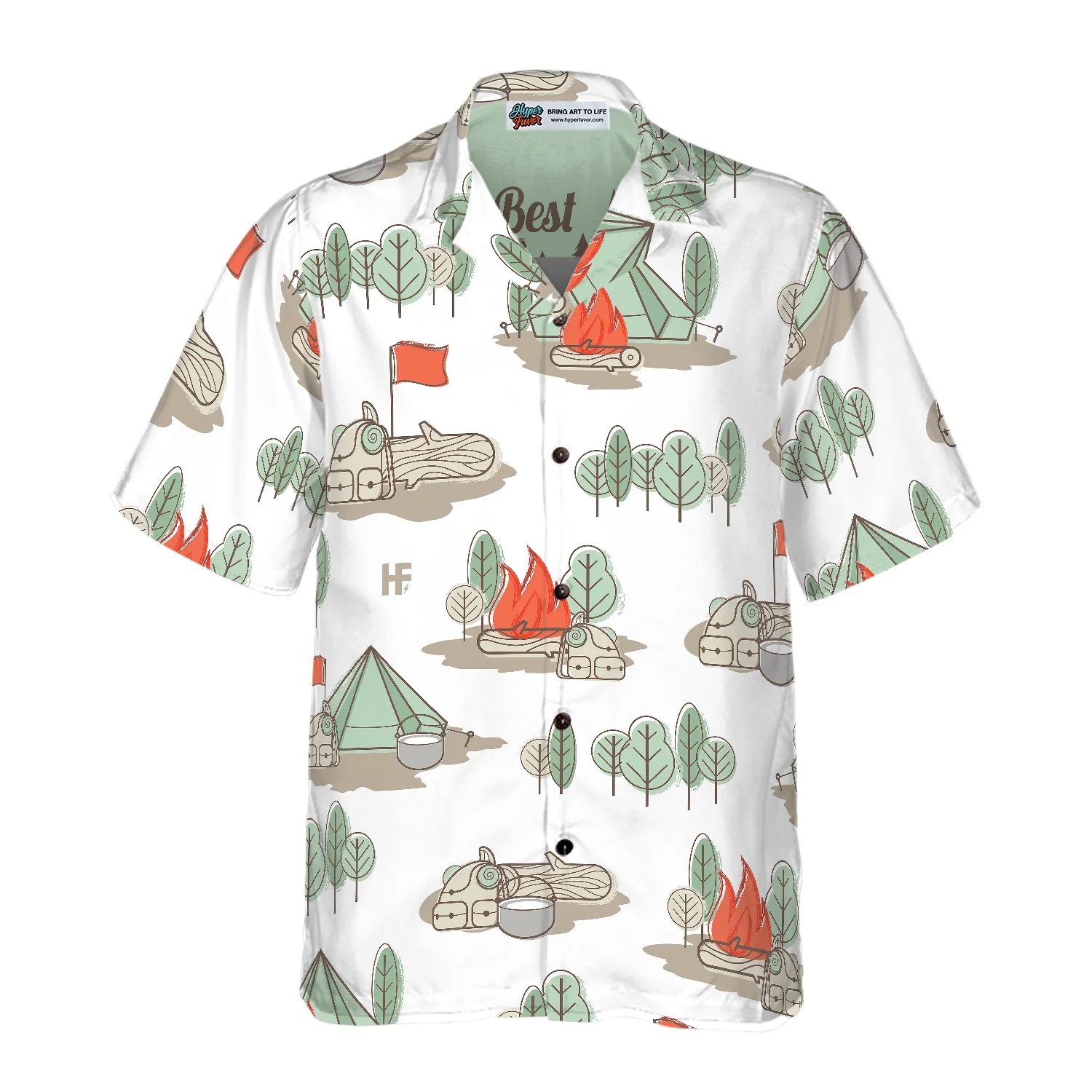 The Best Days Are Spent Camping Hawaiian Shirt Aloha Shirt For Men and Women