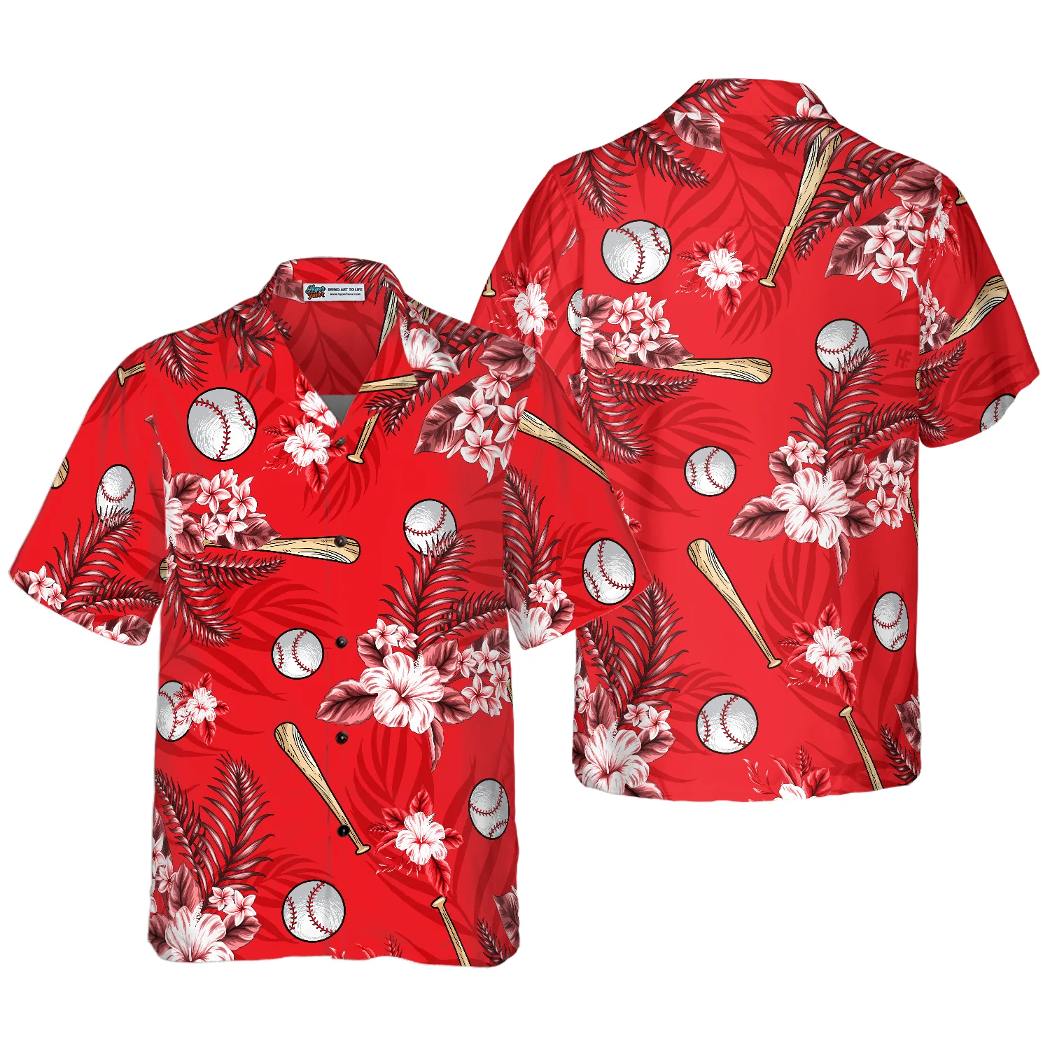 Hot Baseball Summer Hawaiian Shirt Aloha Shirt For Men and Women