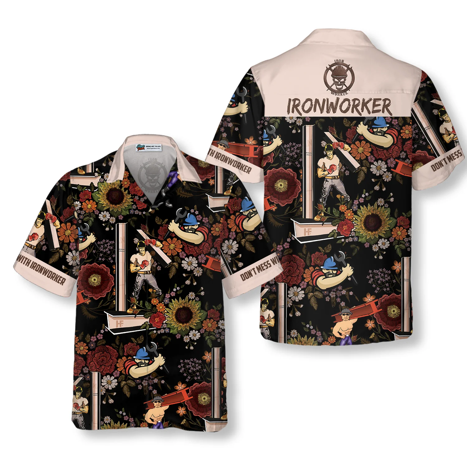 Dont Mess With Ironworker Hawaiian Shirt Aloha Shirt For Men and Women