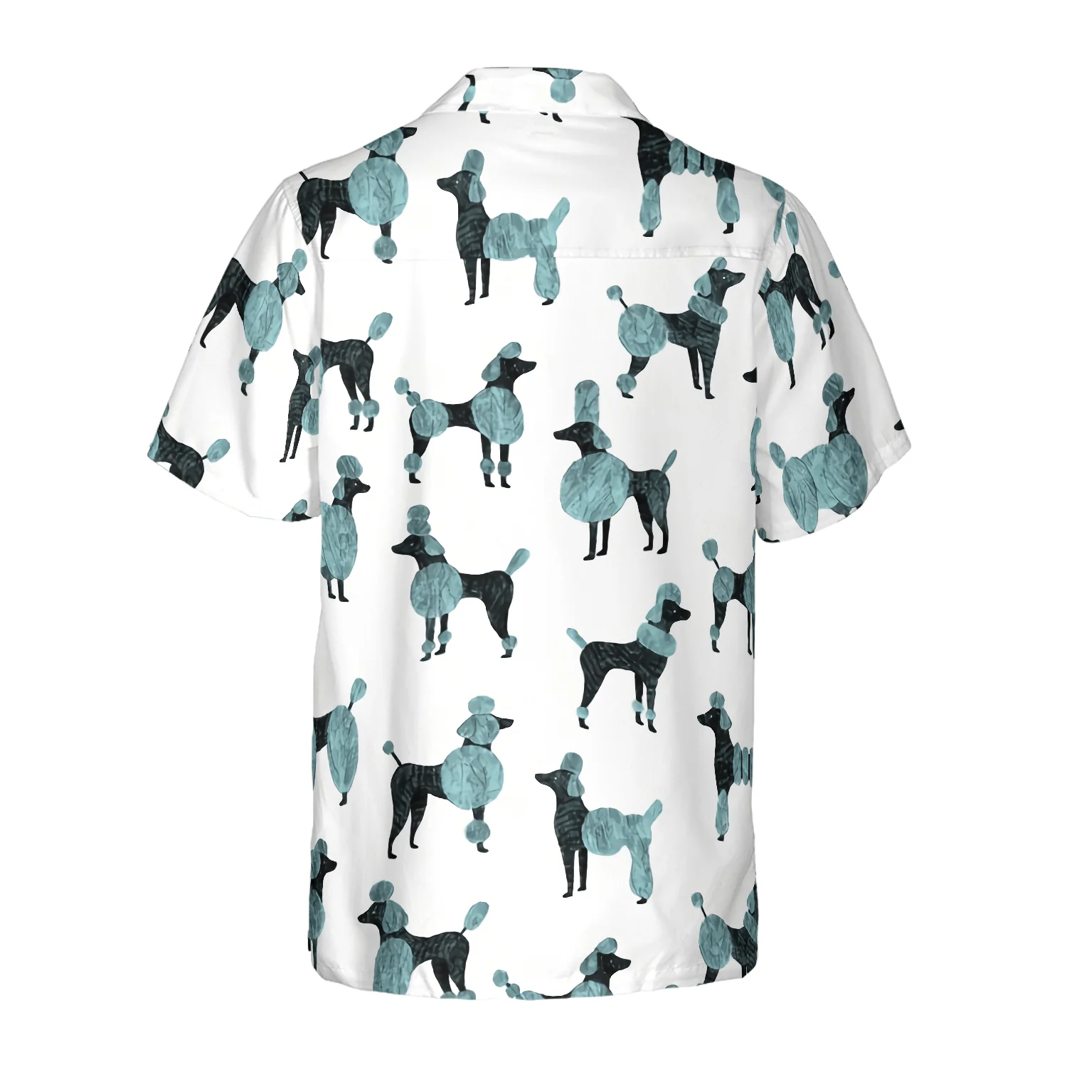 Poodle On White Background Hawaiian Shirt Aloha Shirt For Men and Women