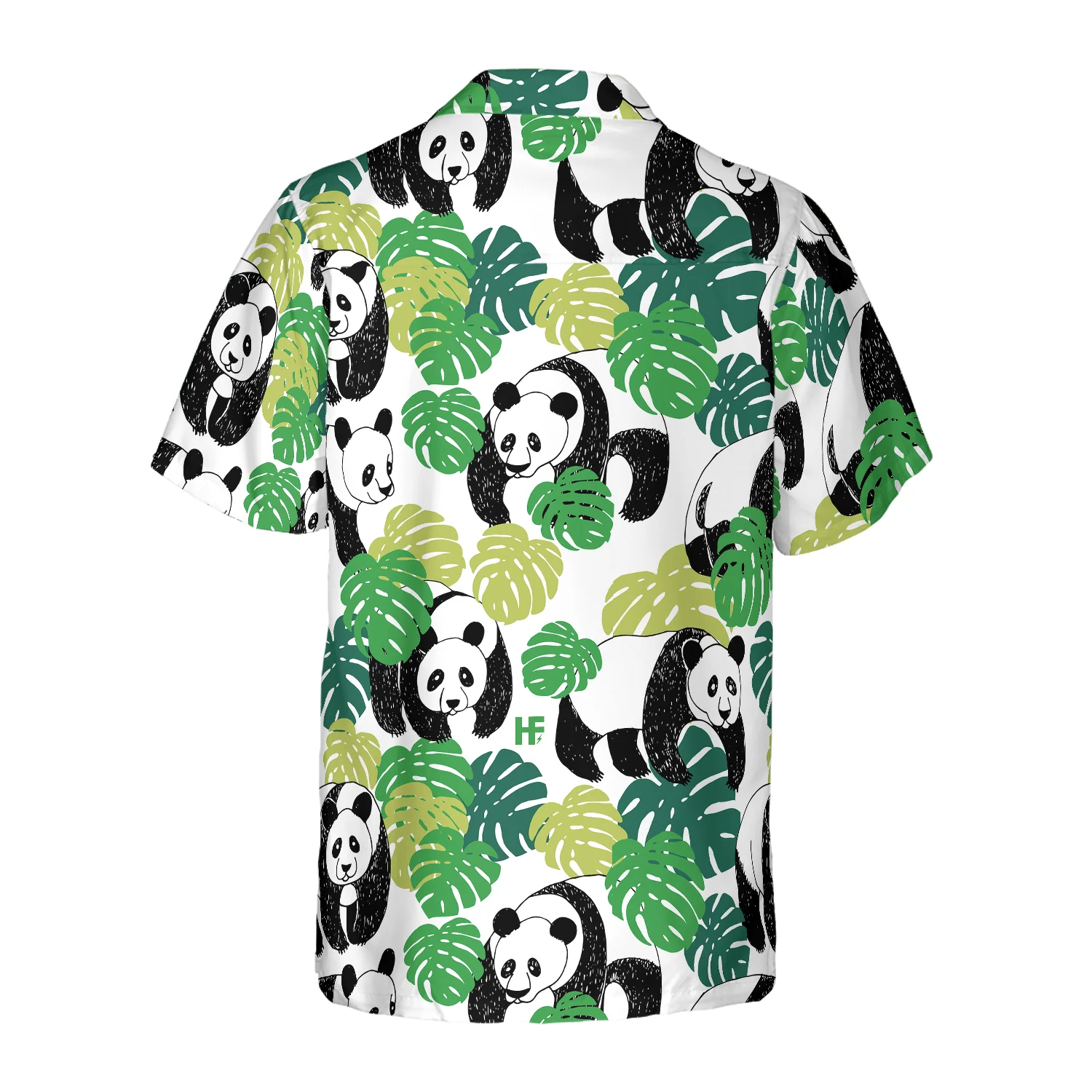 Panda Leaves Hawaiian Shirt Aloha Shirt For Men and Women