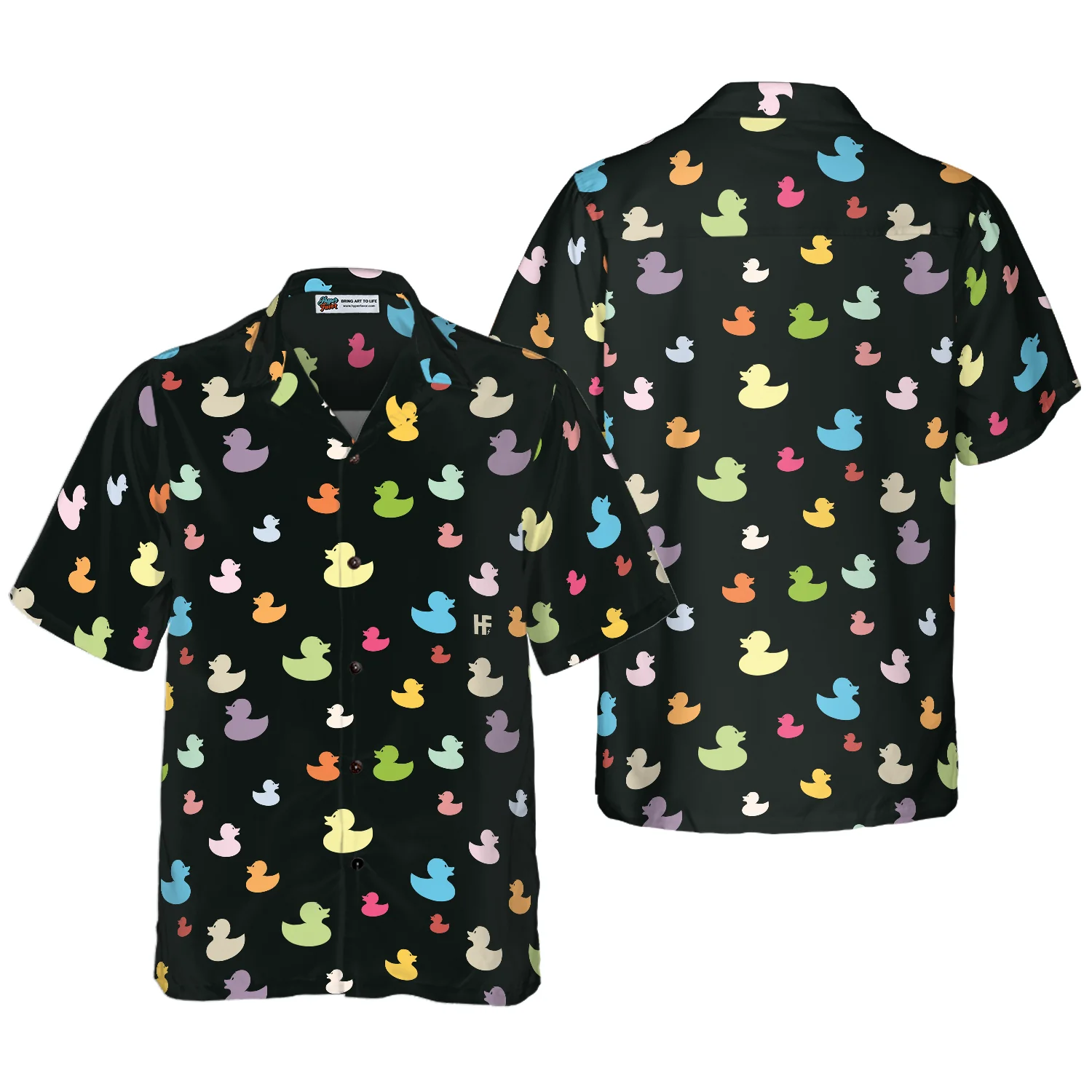 Colorful Ducks Hawaiian Shirt Aloha Shirt For Men and Women