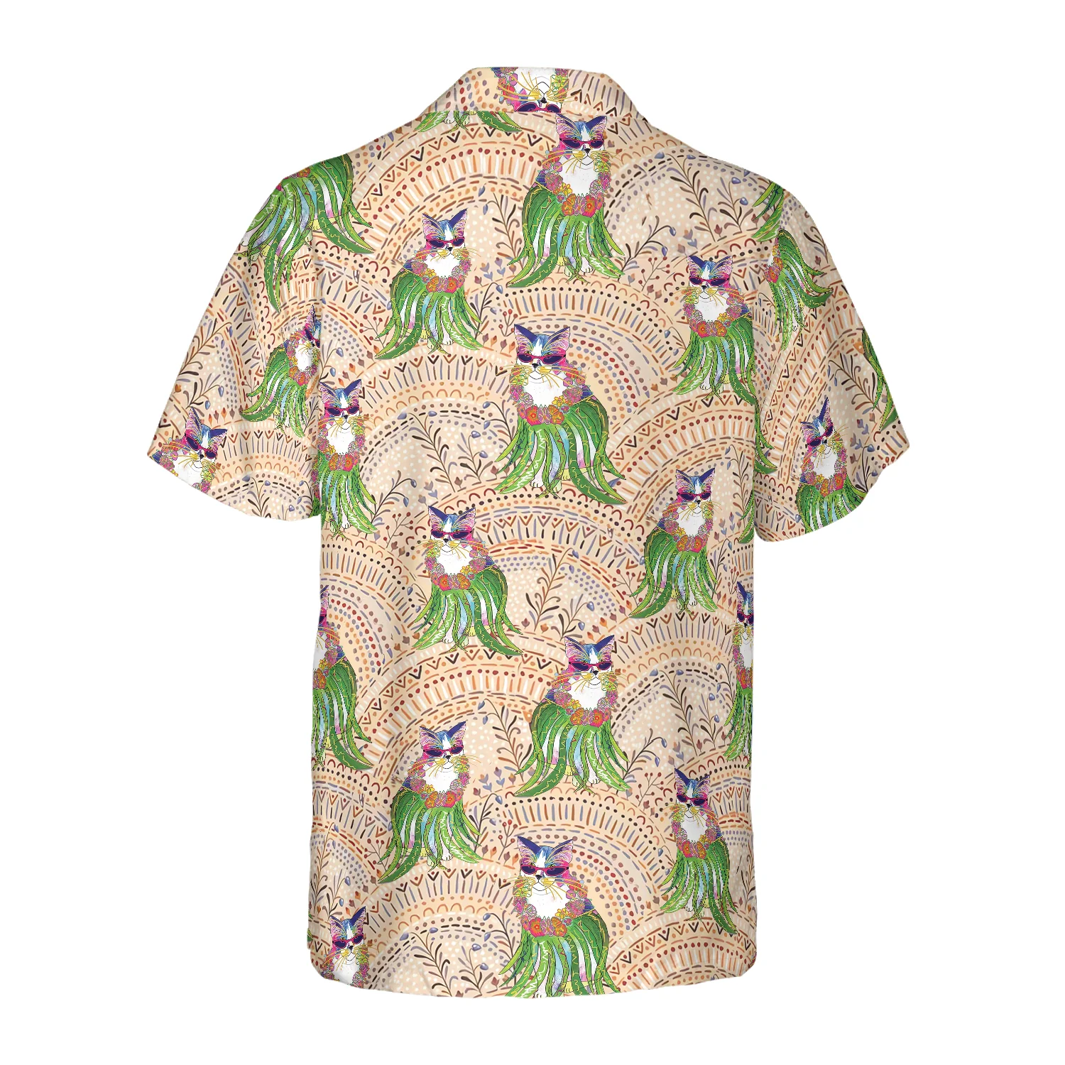 Cat Hula Hawaiian Shirt Aloha Shirt For Men and Women