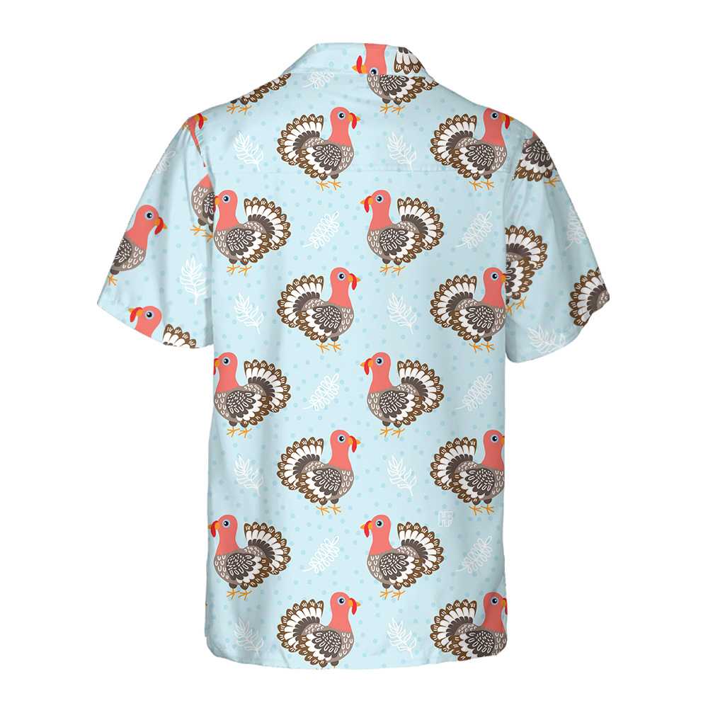 Beautiful Turkey Birds Thanksgiving Hawaiian Shirt Funny Turkey Gobble Hawaiian Shirt Aloha Shirt For Men and Women