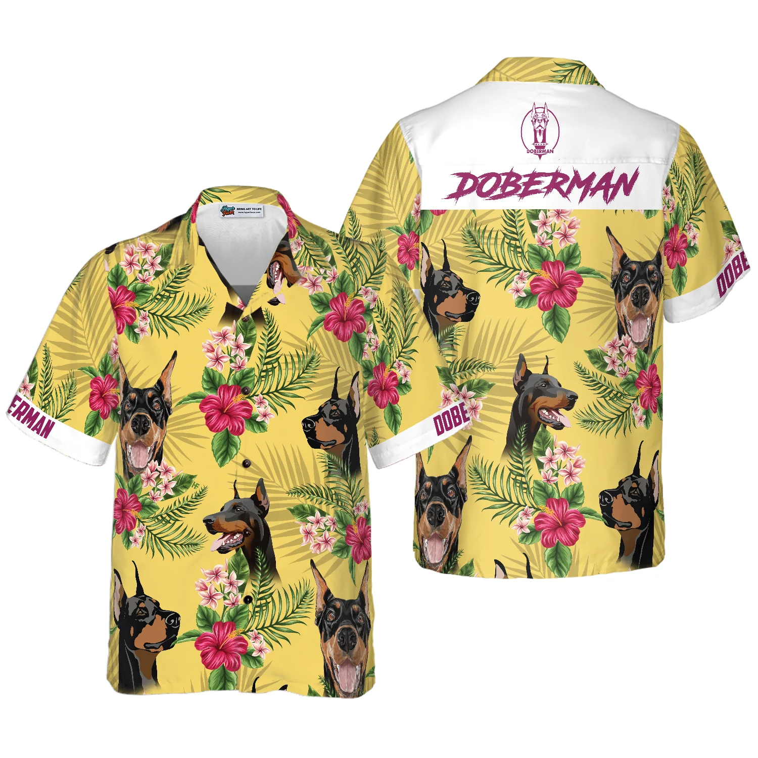 DOBERMAN PINSCHER Hawaiian Shirt Aloha Shirt For Men and Women