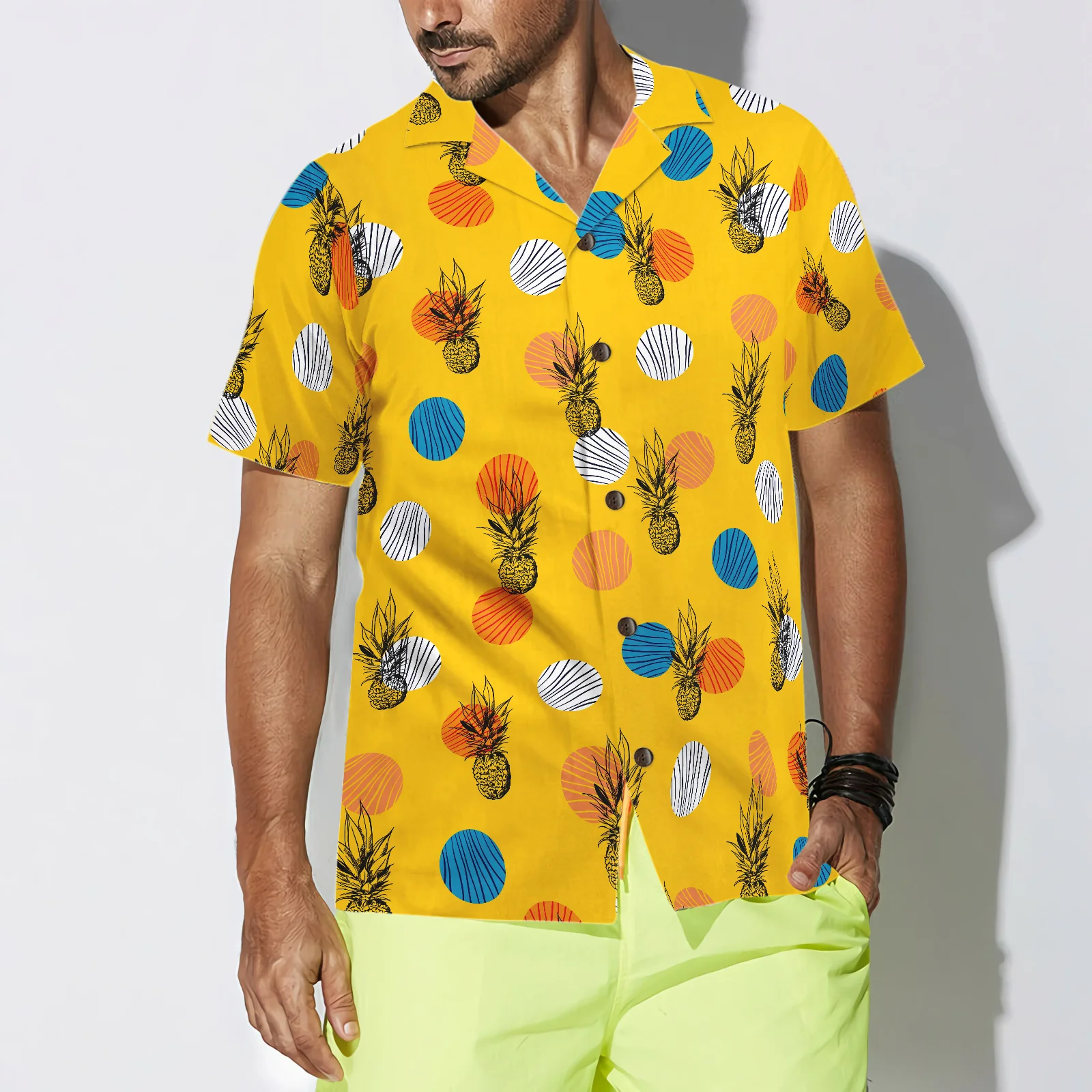 Pineapple Pattern V3 Hawaiian Shirt Aloha Shirt For Men and Women