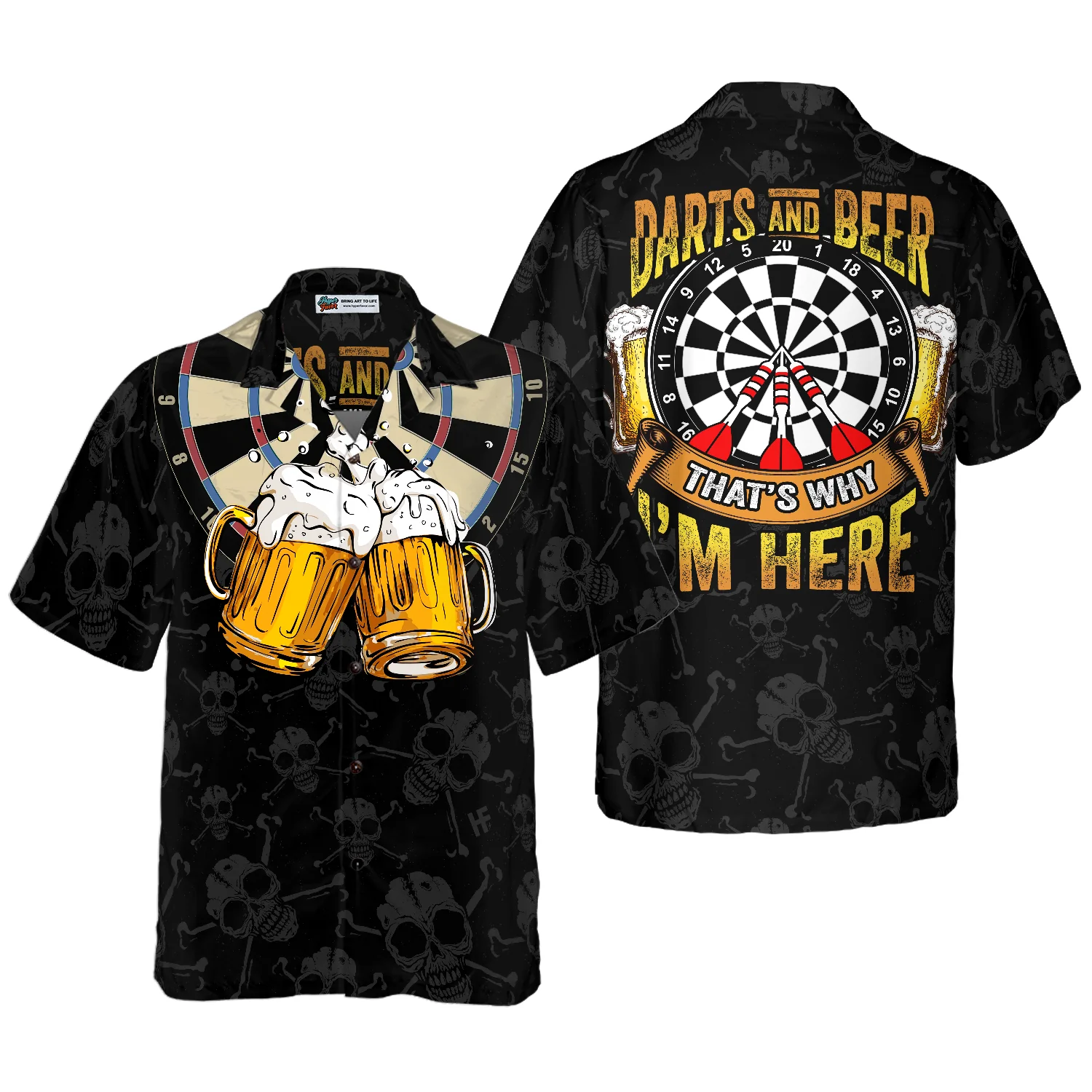 Darts And Beer Hawaiian Shirt Best Gift For Beer Lovers Aloha Shirt For Men and Women