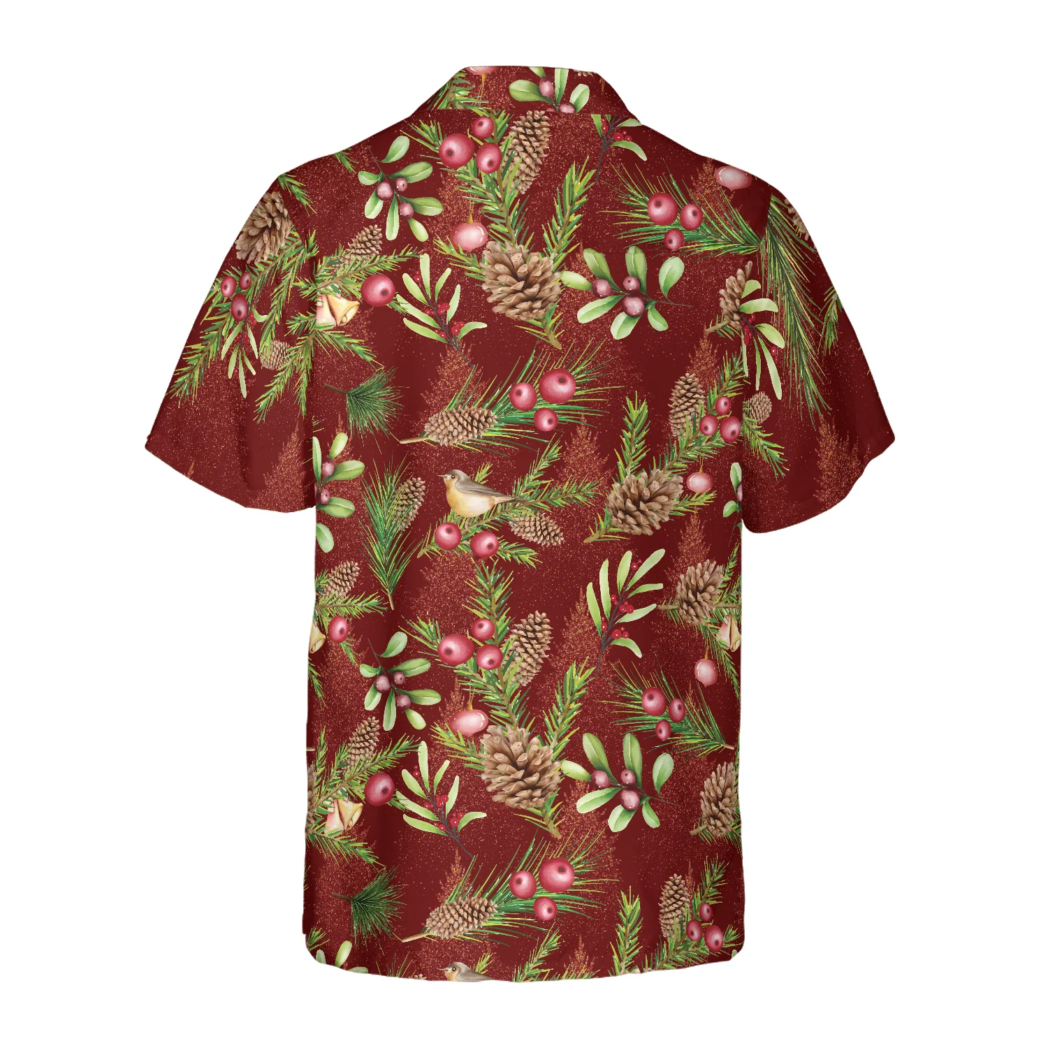 Hyperfavor Santa Santa Riding Sleigh 2 Pattern Hawaiian shirt Christmas Shirts Short Sleeve Button Down Shirt Aloha Shirt For Men and Women