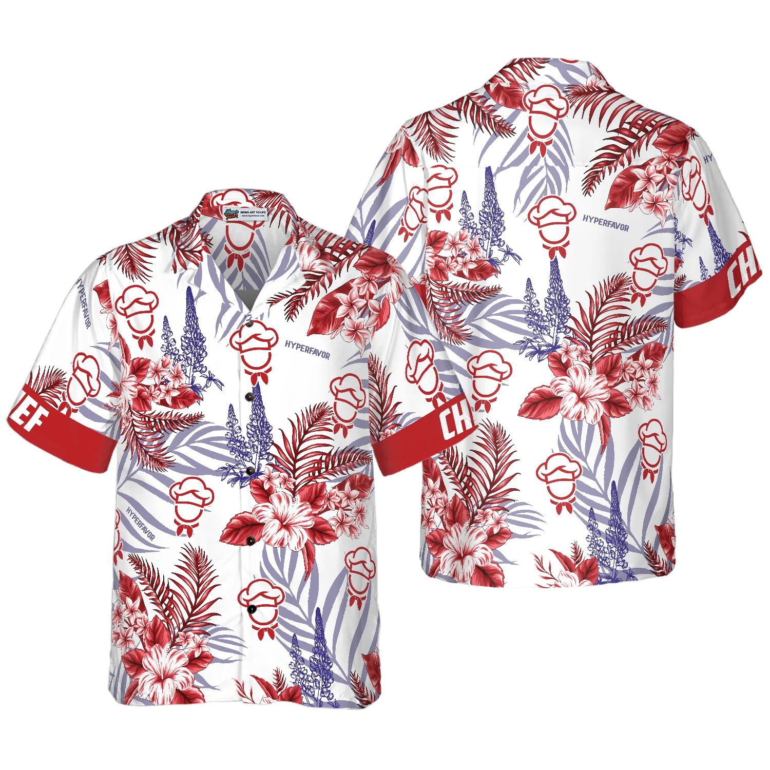 Proud Chef Bluebonnet Hawaiian Shirt Aloha Shirt For Men and Women