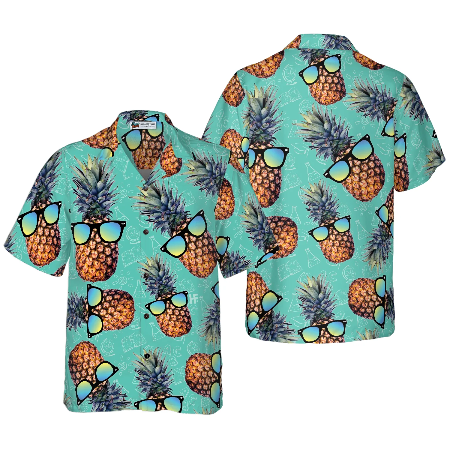 Chill Pineapple Teacher Hawaiian Shirt Teacher Shirt Best Gift For Teachers Aloha Shirt For Men and Women