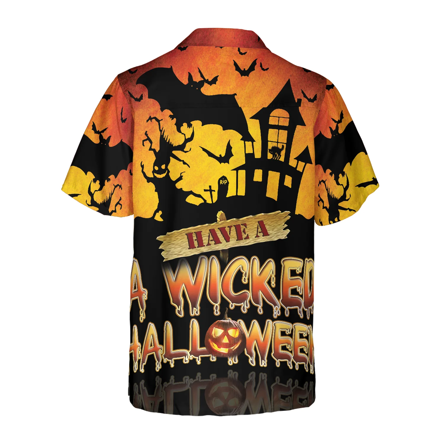 Have A Wicked Halloween Hawaiian Shirt Spooky Halloween Shirt Best Halloween Gift Aloha Shirt For Men and Women