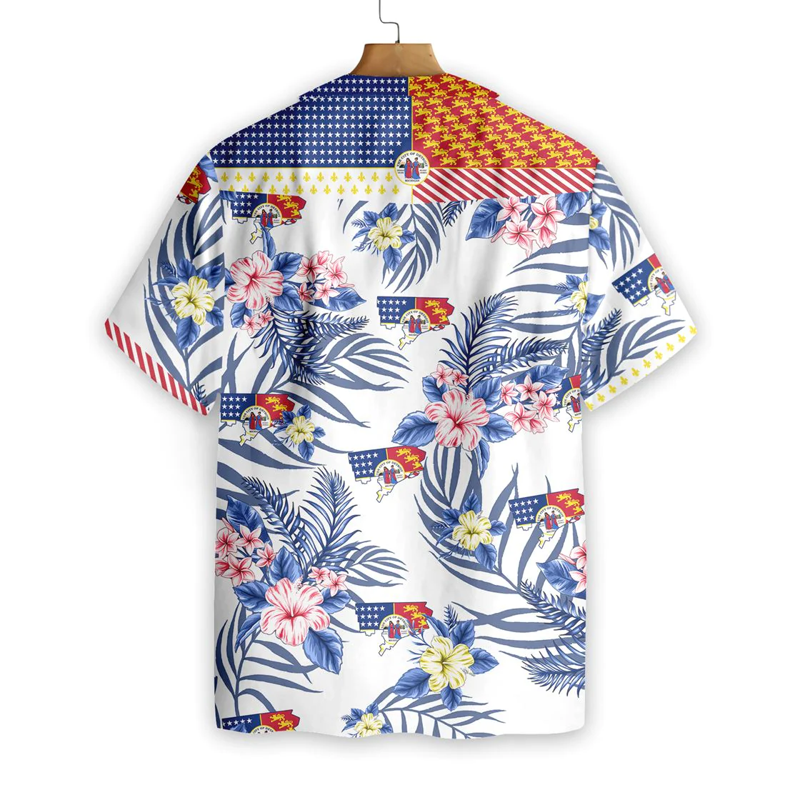 Detroit Proud Hawaiian Shirt Aloha Shirt For Men and Women