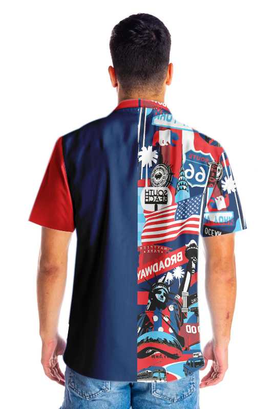 America Pop Art Hawaiian Shirt Aloha Shirt For Men and Women