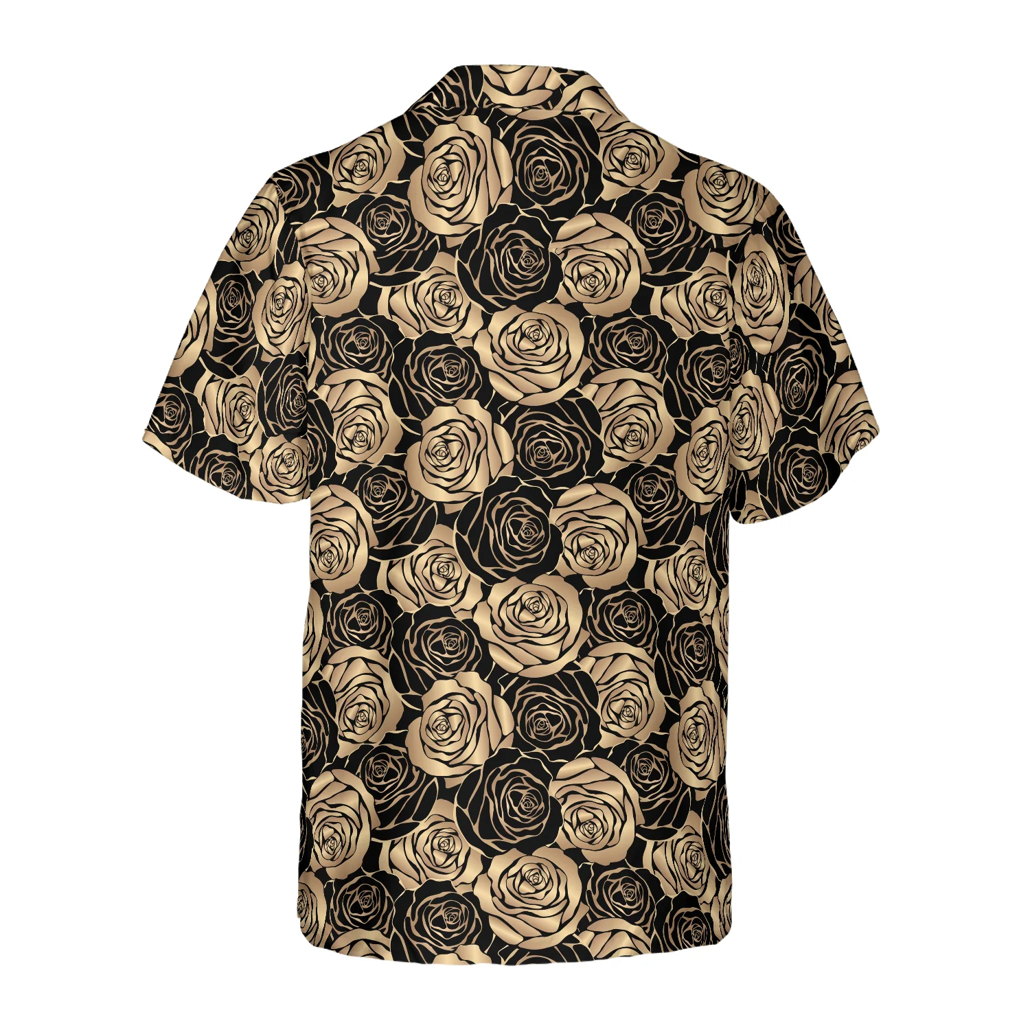 Midnight Rose Gold Hawaiian Shirt Aloha Shirt For Men and Women