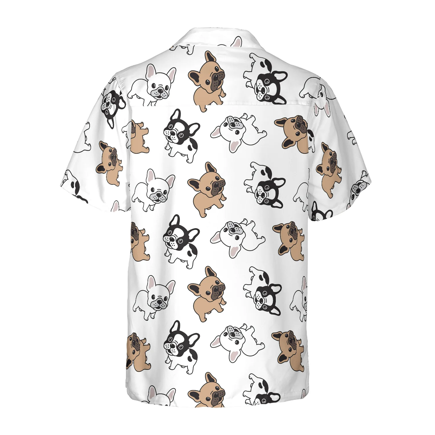 French Bulldog Pattern Hawaiian Shirt Aloha Shirt For Men and Women