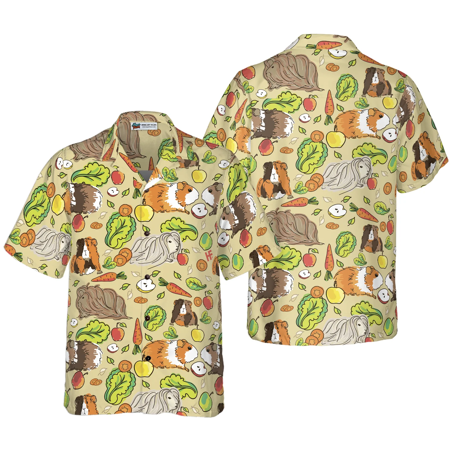 Cute Guinea Pig Shirt Hawaiian Shirt Aloha Shirt For Men and Women